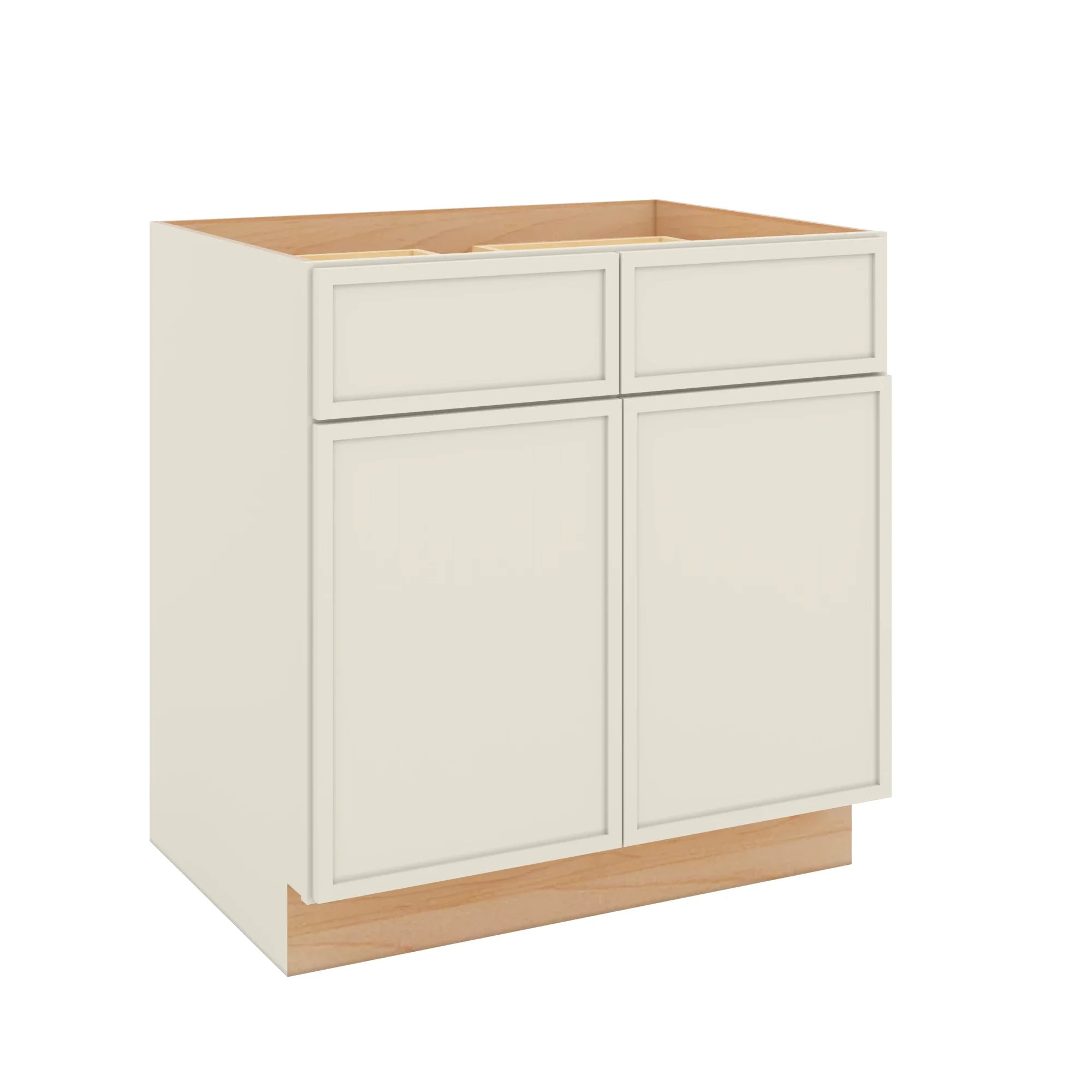 Modernform Cabinet Slim Dove White 33" W X 34 1/2" H X 24" D Double Door Base Cabinet