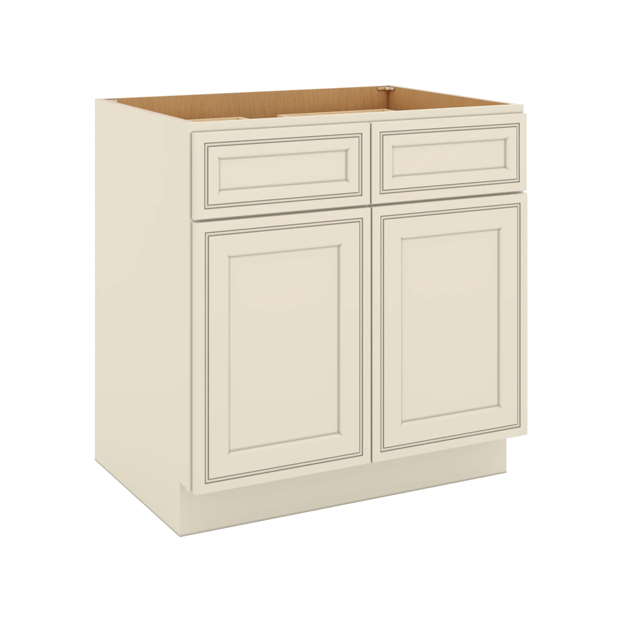 J&K Pearl Glazed H9 Double Door Standard Base Cabinet - 33" W