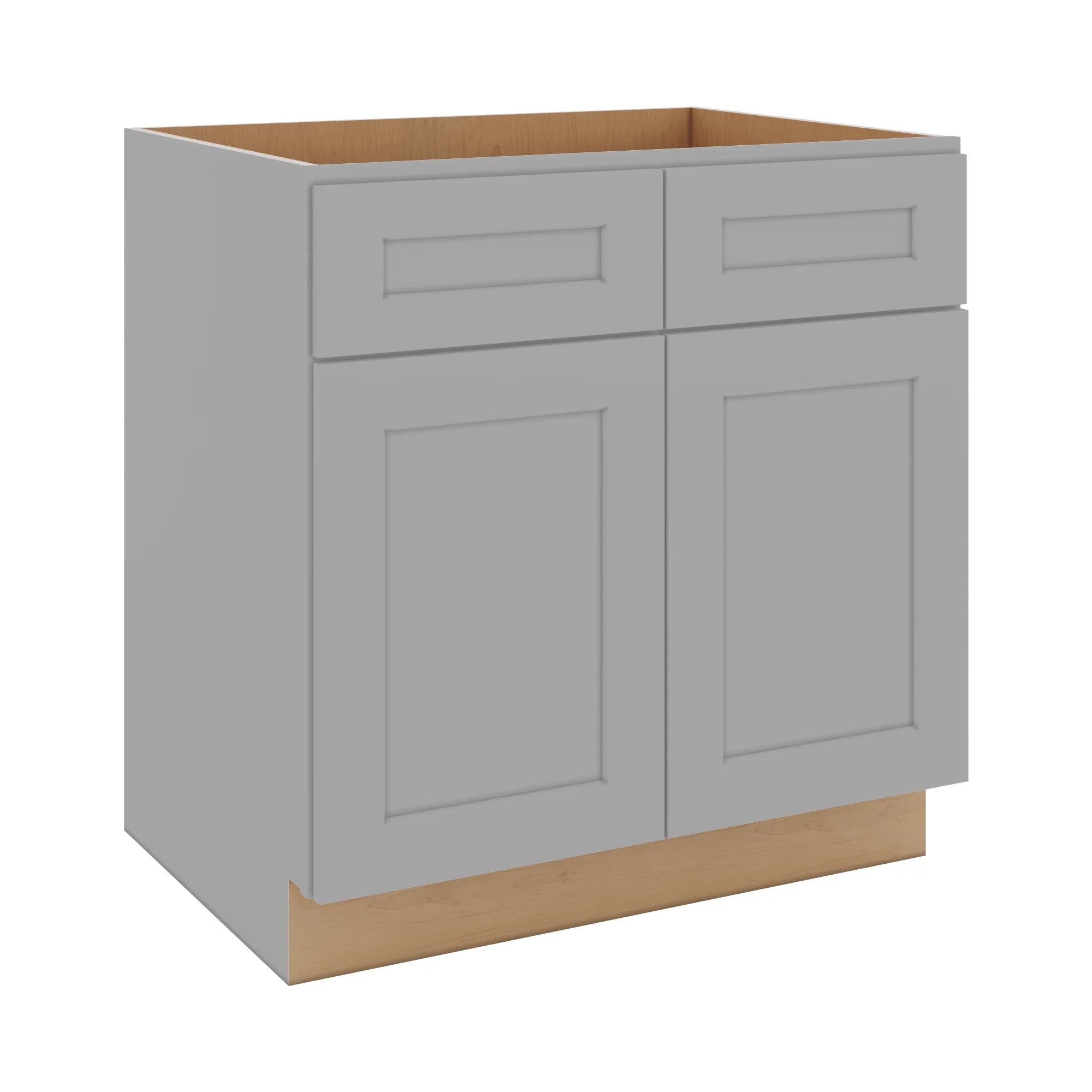 J&K Castle Grey S5 Double Door Standard Base Cabinet - 33" W
