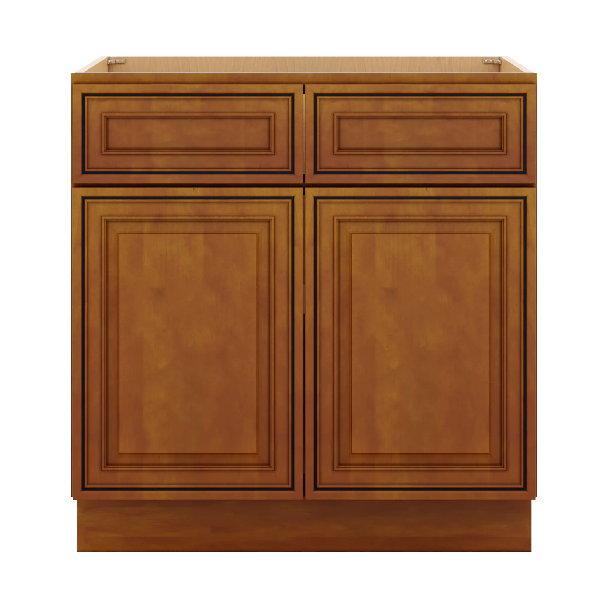 j k mocha glazed k10 double door standard base cabinet 33 w