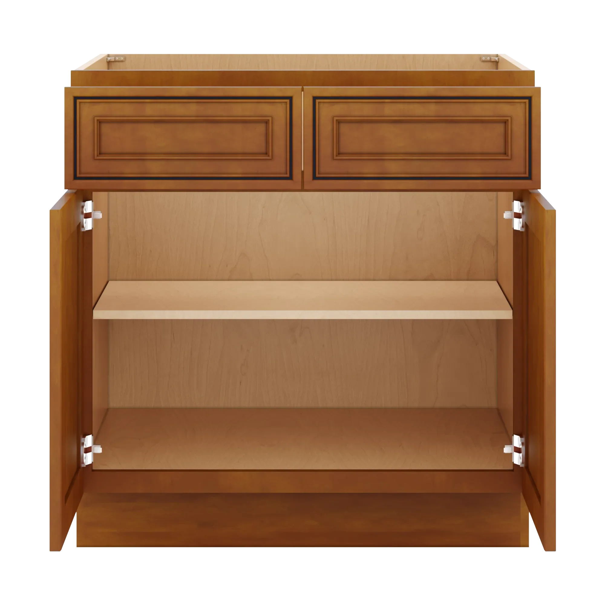 j k mocha glazed k10 double door standard base cabinet 33 w