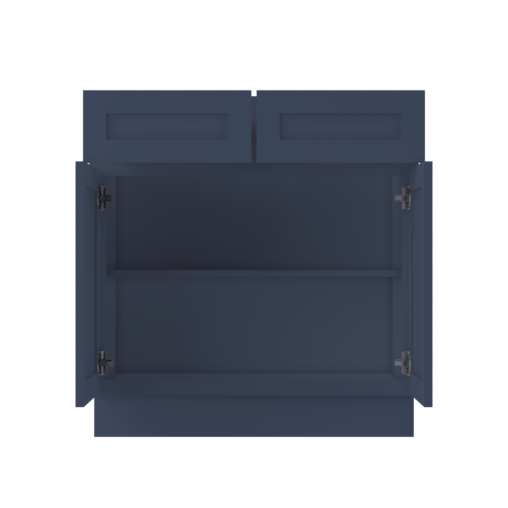 Base Kitchen Cabinet B33 Danbury Blue LessCare 33 in. width 34.5 in. height 24 in. depth