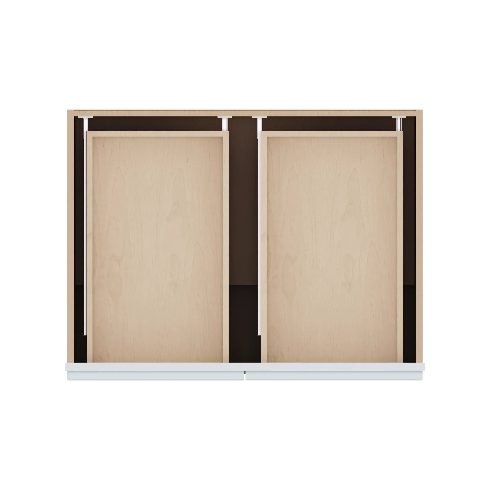 J&K White Shaker S8 Double Door Standard Base Cabinet   33" W