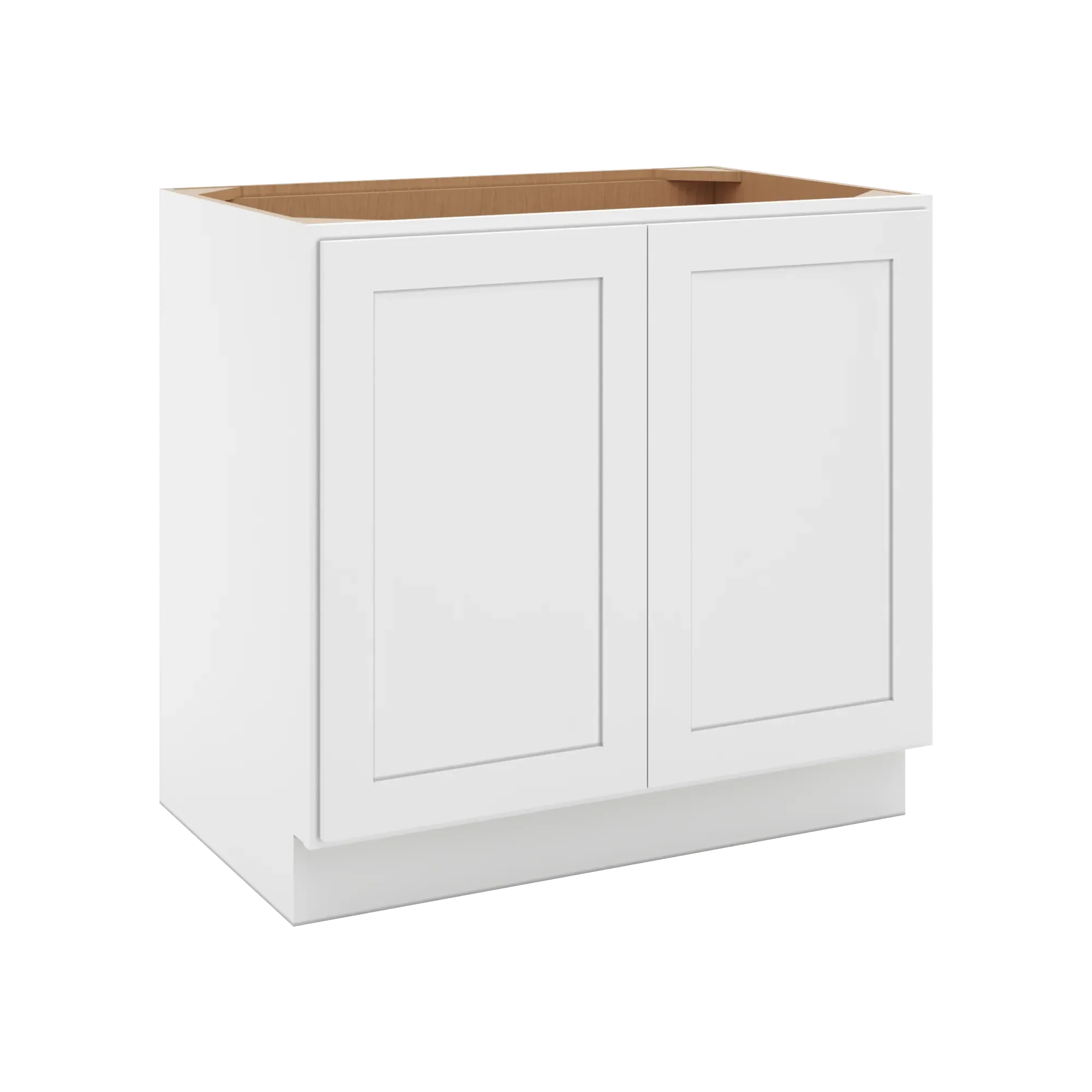 cnc luxor 5 piece white 36 w full height double door base cabinet w 1 pullout shelf