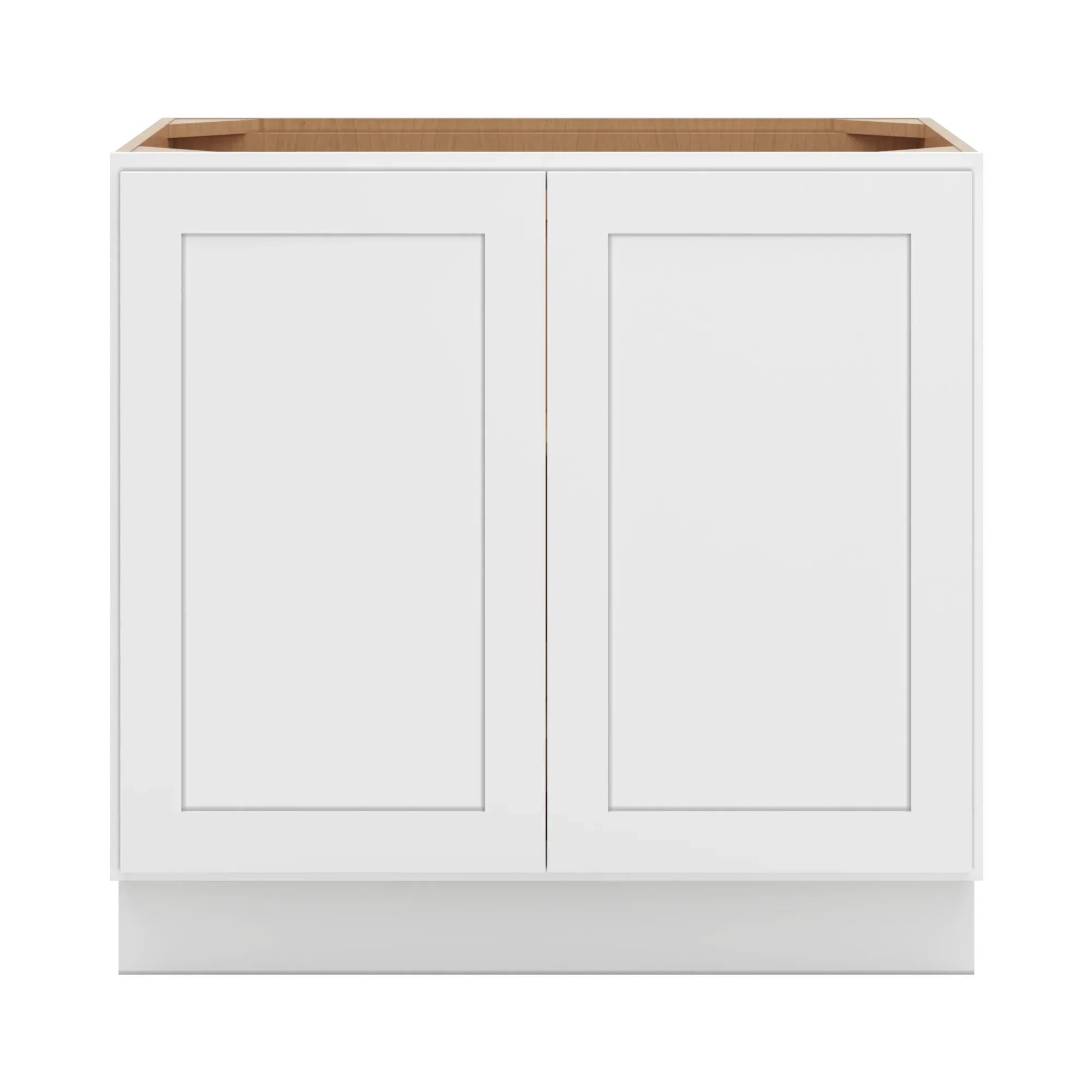 cnc luxor 5 piece white 36 w full height double door base cabinet w 1 pullout shelf