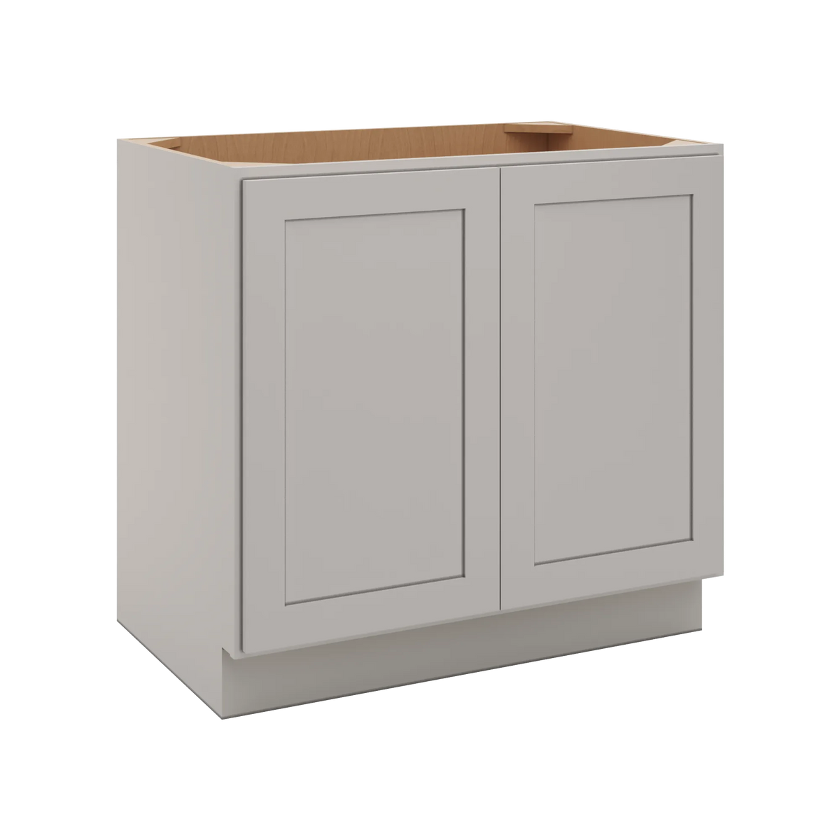 CNC Luxor 5-Piece Misty Grey 36" W Full Height Double Door Base Cabinet