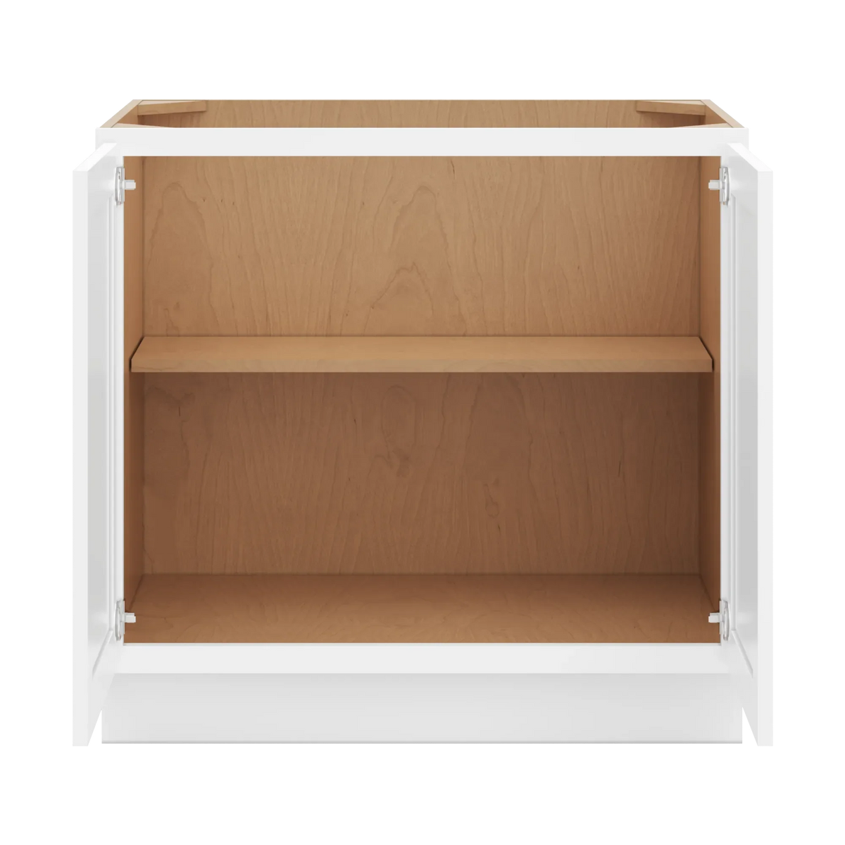 cnc luxor white 36 w full height double door base cabinet