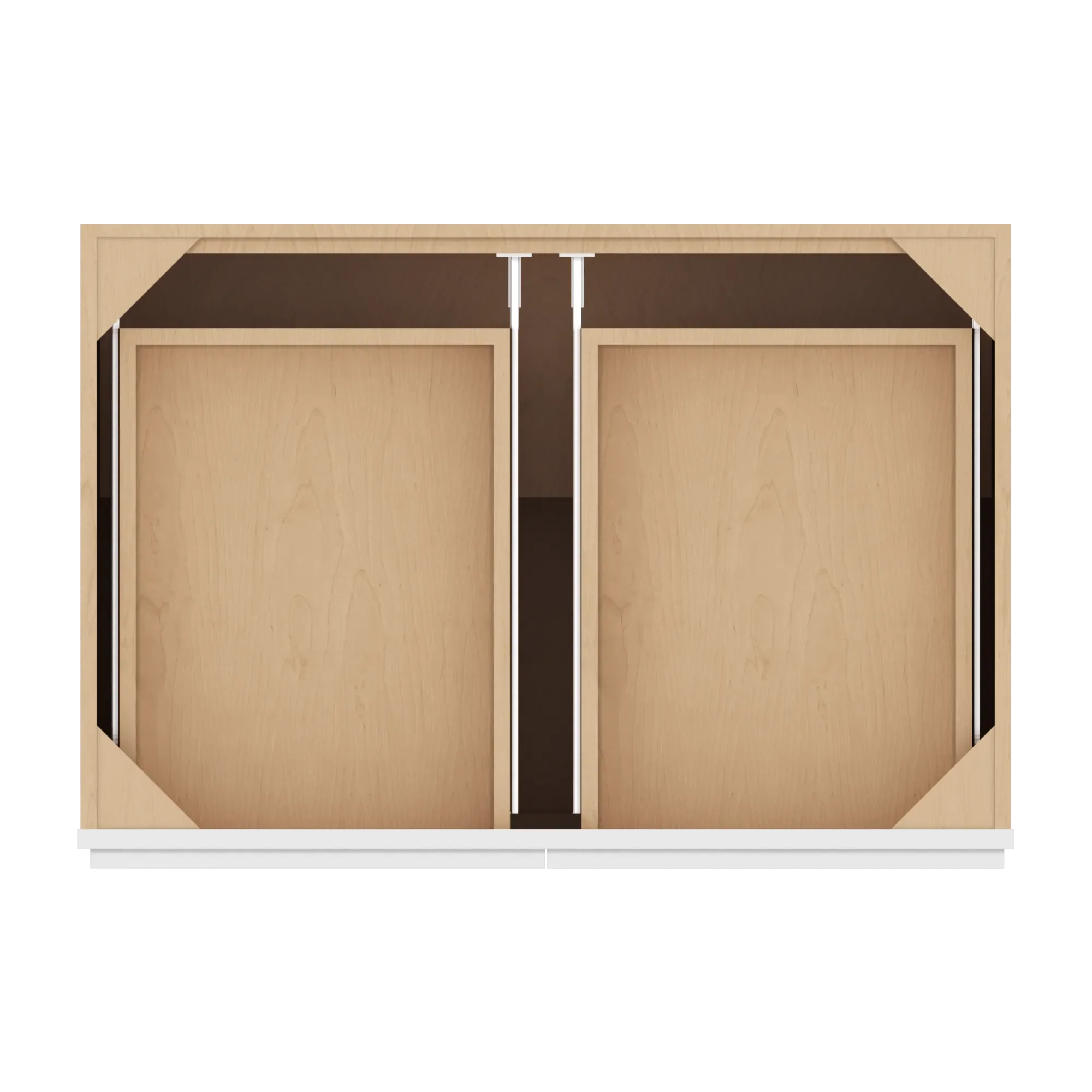 cnc luxor 5 piece white 36 w 2 drawer double door base cabinet w 1 pullout shelf