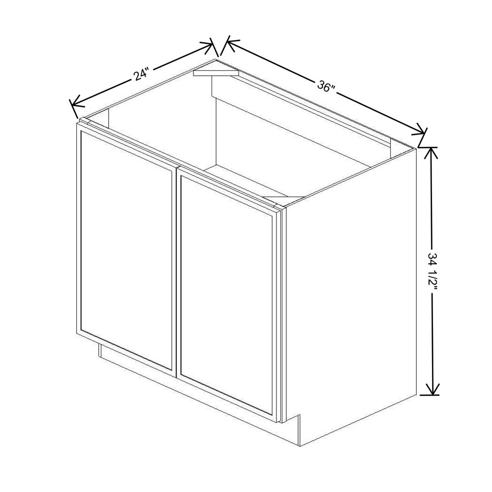 Cubitac Imperial Montclair Cashmere 36"W FH Door Base Cabinet