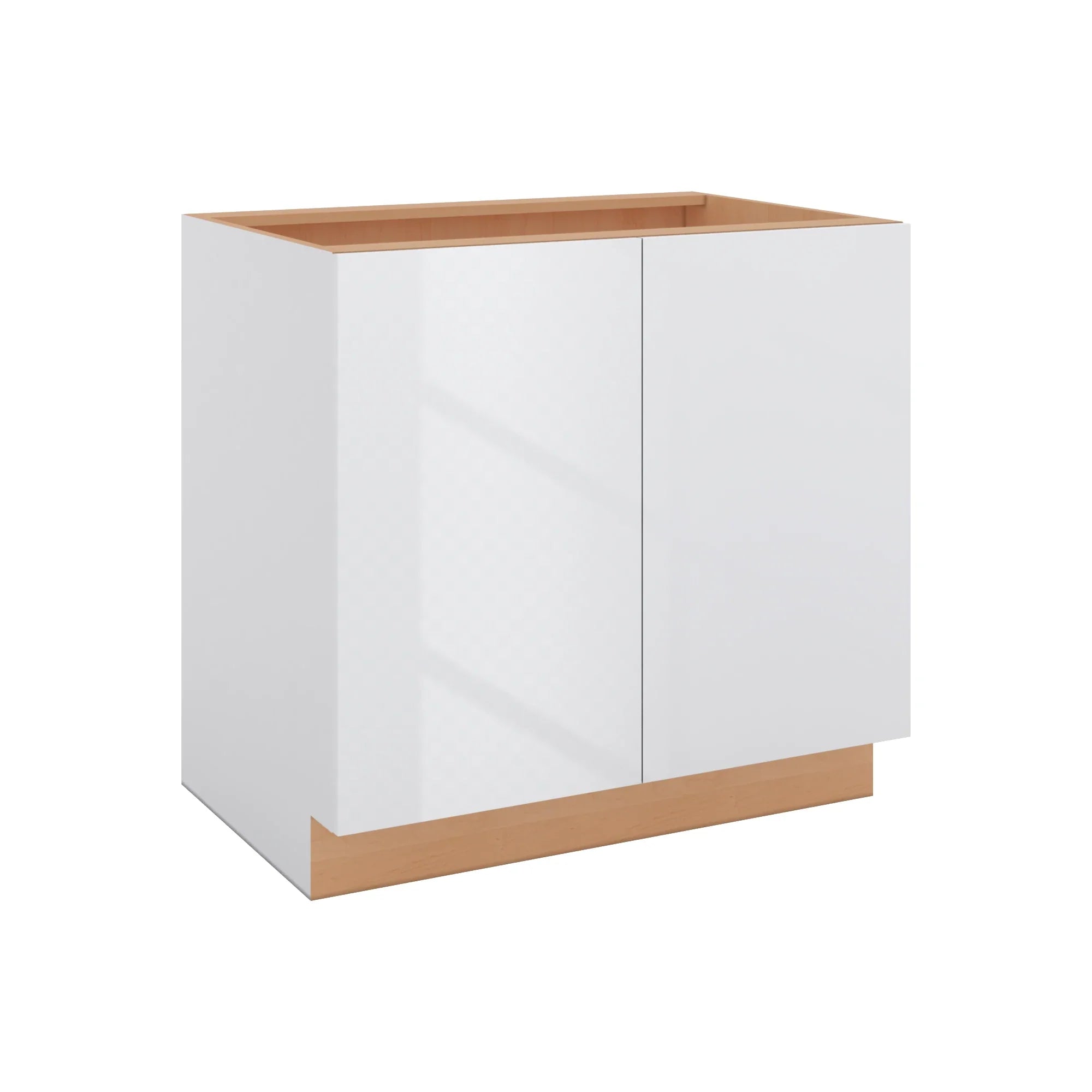 Modernform Cabinet Gloss White 36" W X 34 1/2" H X 24" D Full Height Double Door Base Cabinet
