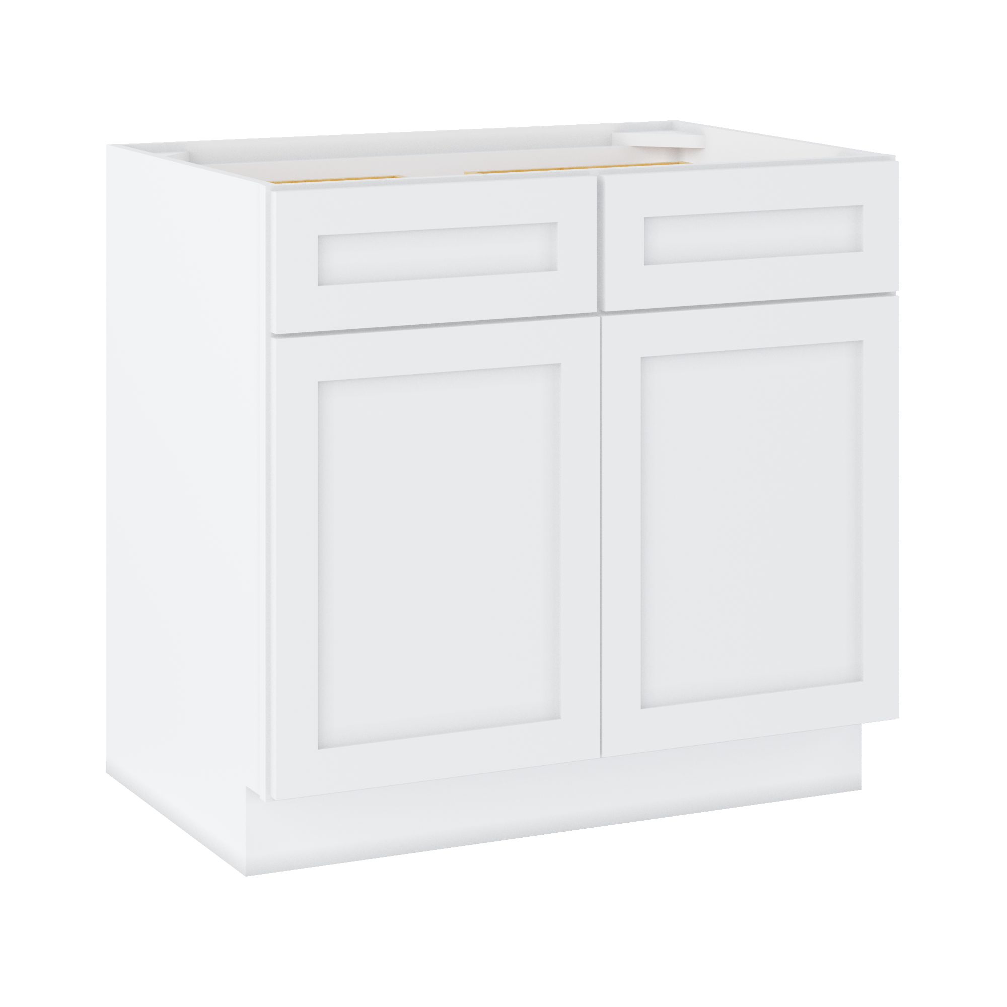 Base Kitchen Cabinet B36 Alpina White LessCare 36 in. width 34.5 in. height 24 in. depth