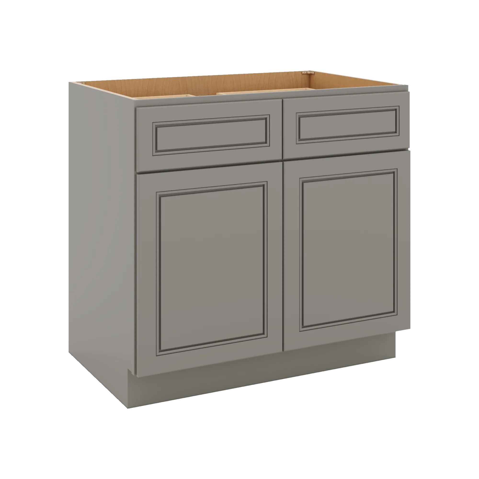 J&K Greige K3 Double Door Standard Base Cabinet - 36" W