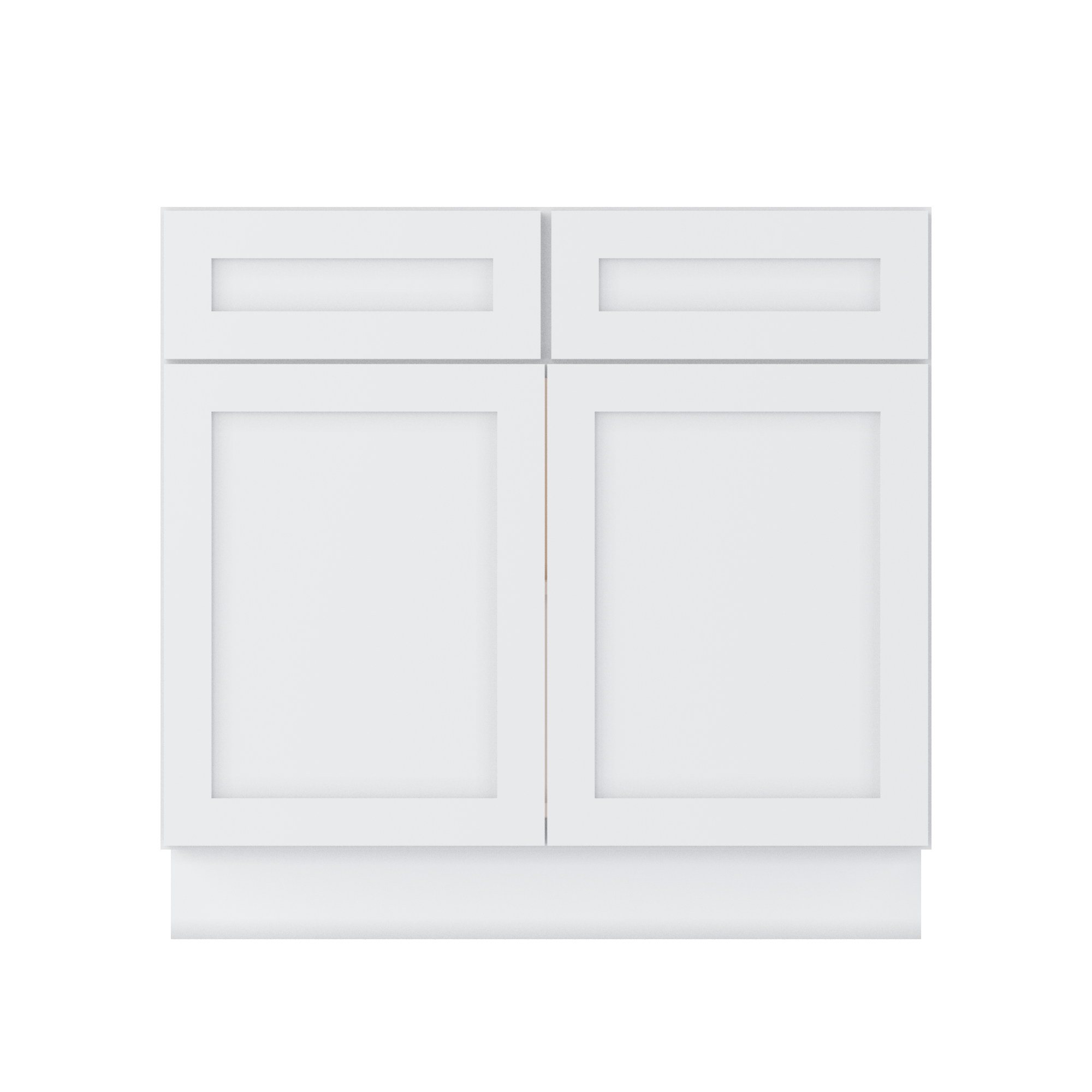 Base Kitchen Cabinet B36 Alpina White LessCare 36 in. width 34.5 in. height 24 in. depth