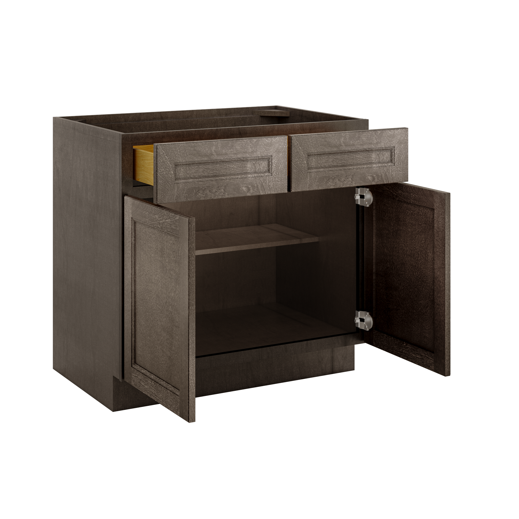 Base Kitchen Cabinet B36 Milan Slate 36 in. width 34.5 in. height 24 in. depth