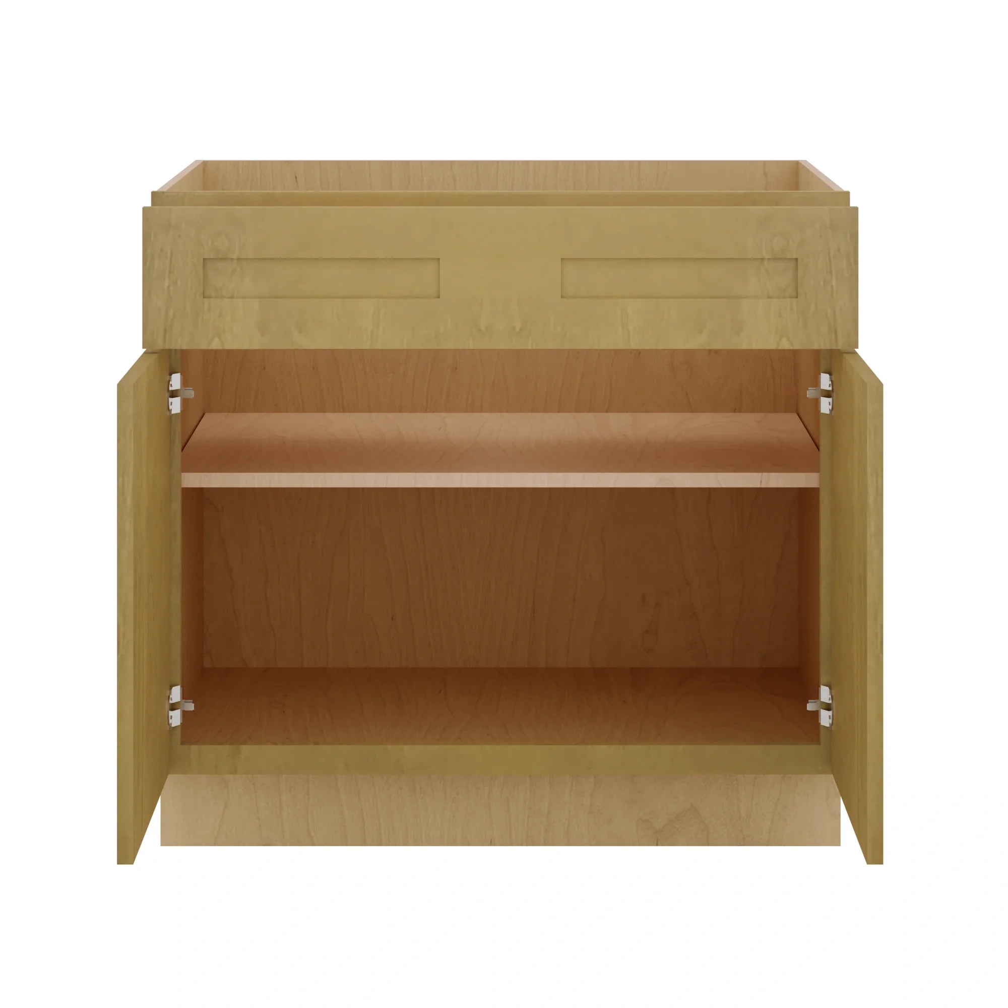 Modernform Cabinet Natural Shaker 36" W X 34 1/2" H X 24" D Double Door Base Cabinet