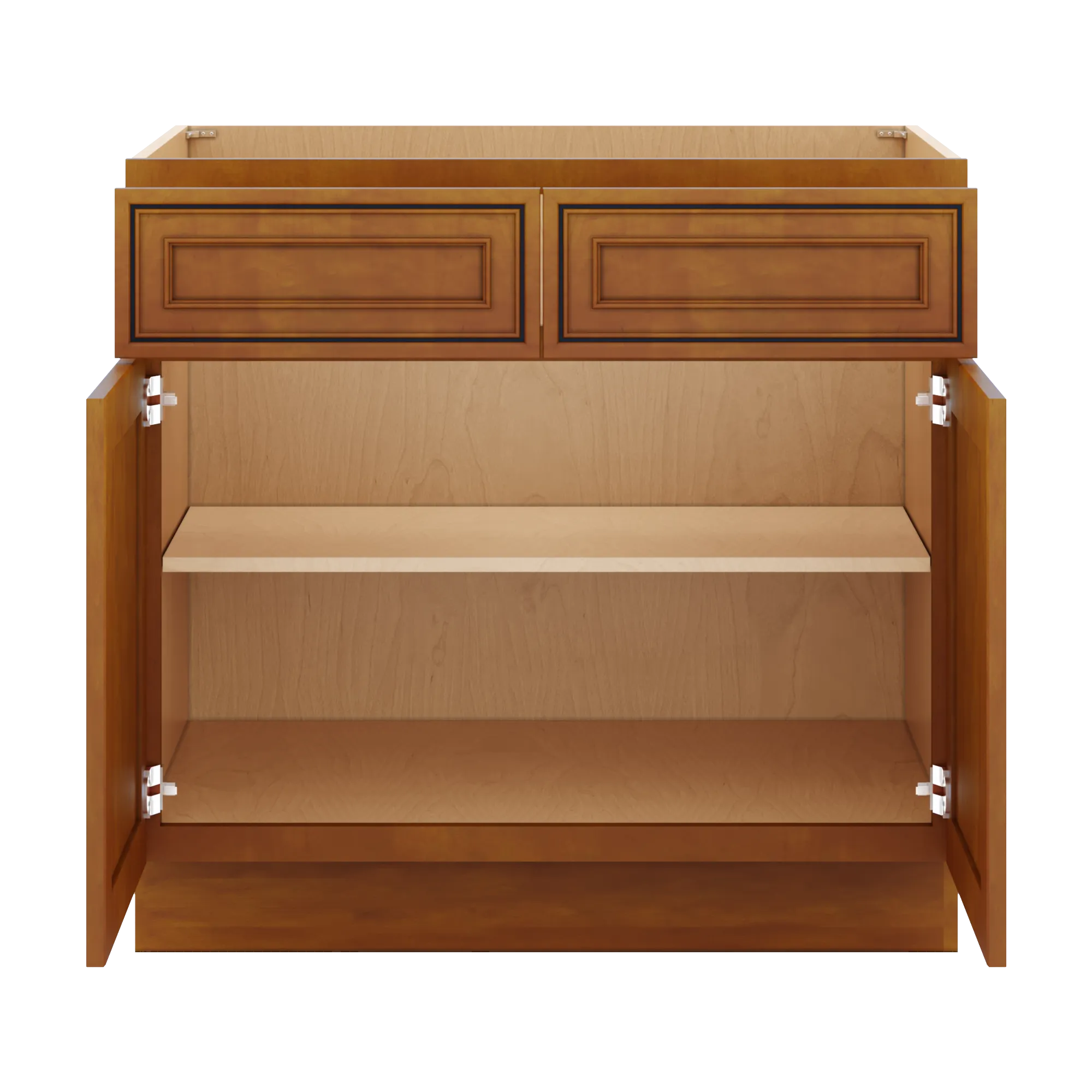 j k mocha glazed k10 double door standard base cabinet 36 w