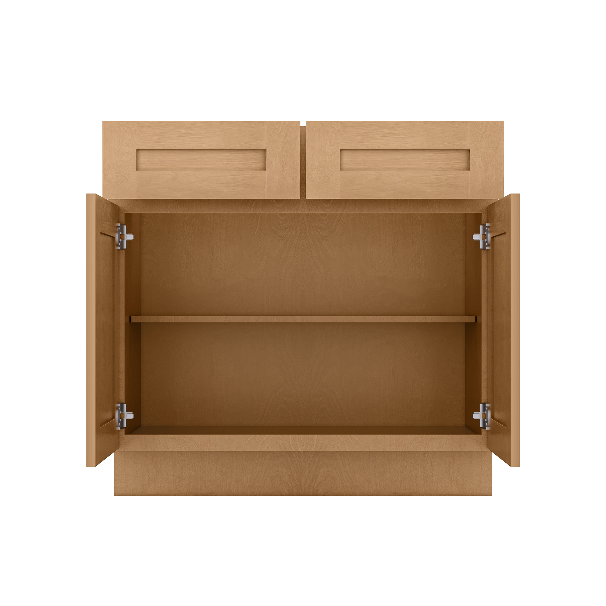 Base Kitchen Cabinet B36 Shaker Toffee LessCare 36 in. width 34.5 in. height 24 in. depth