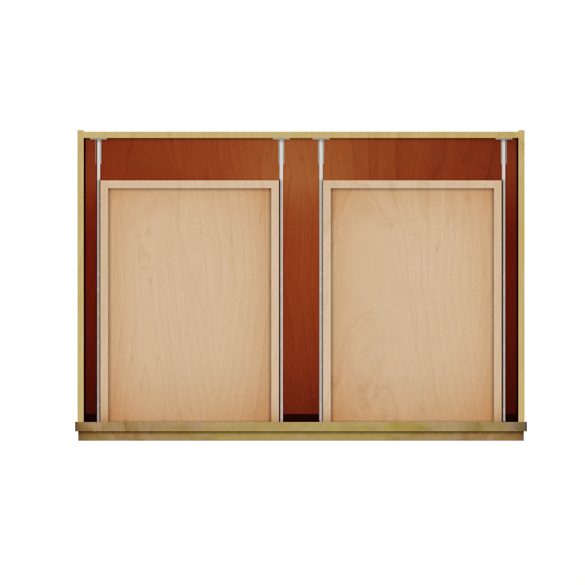 Modernform Cabinet Natural Shaker 36" W X 34 1/2" H X 24" D Double Door Base Cabinet