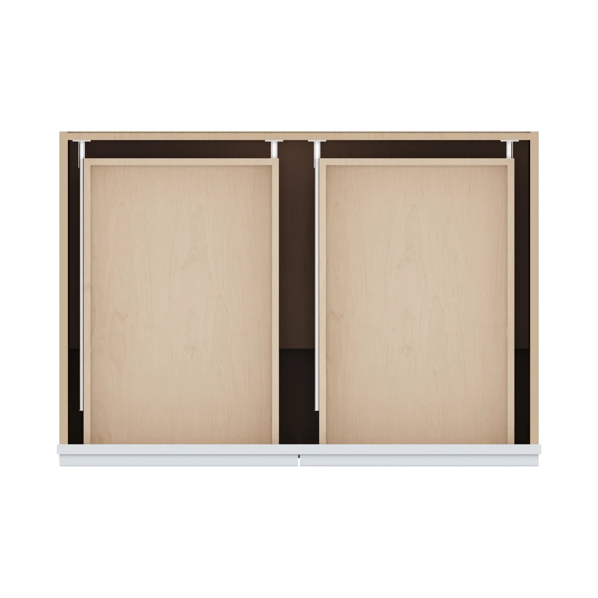 J&K White Shaker S8 Double Door Standard Base Cabinet   36" W