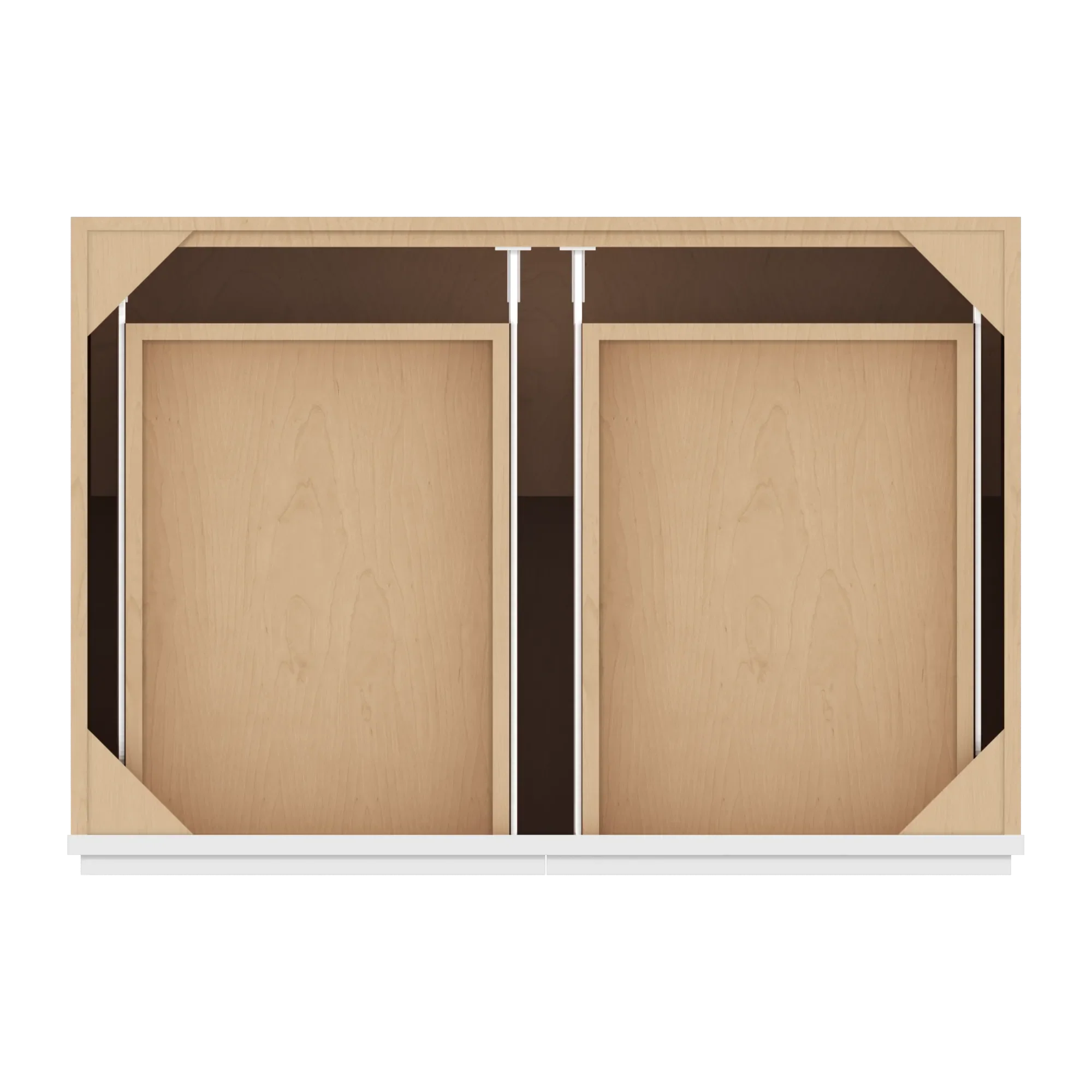 cnc luxor 5 piece white 36 w 2 drawer double door base cabinet