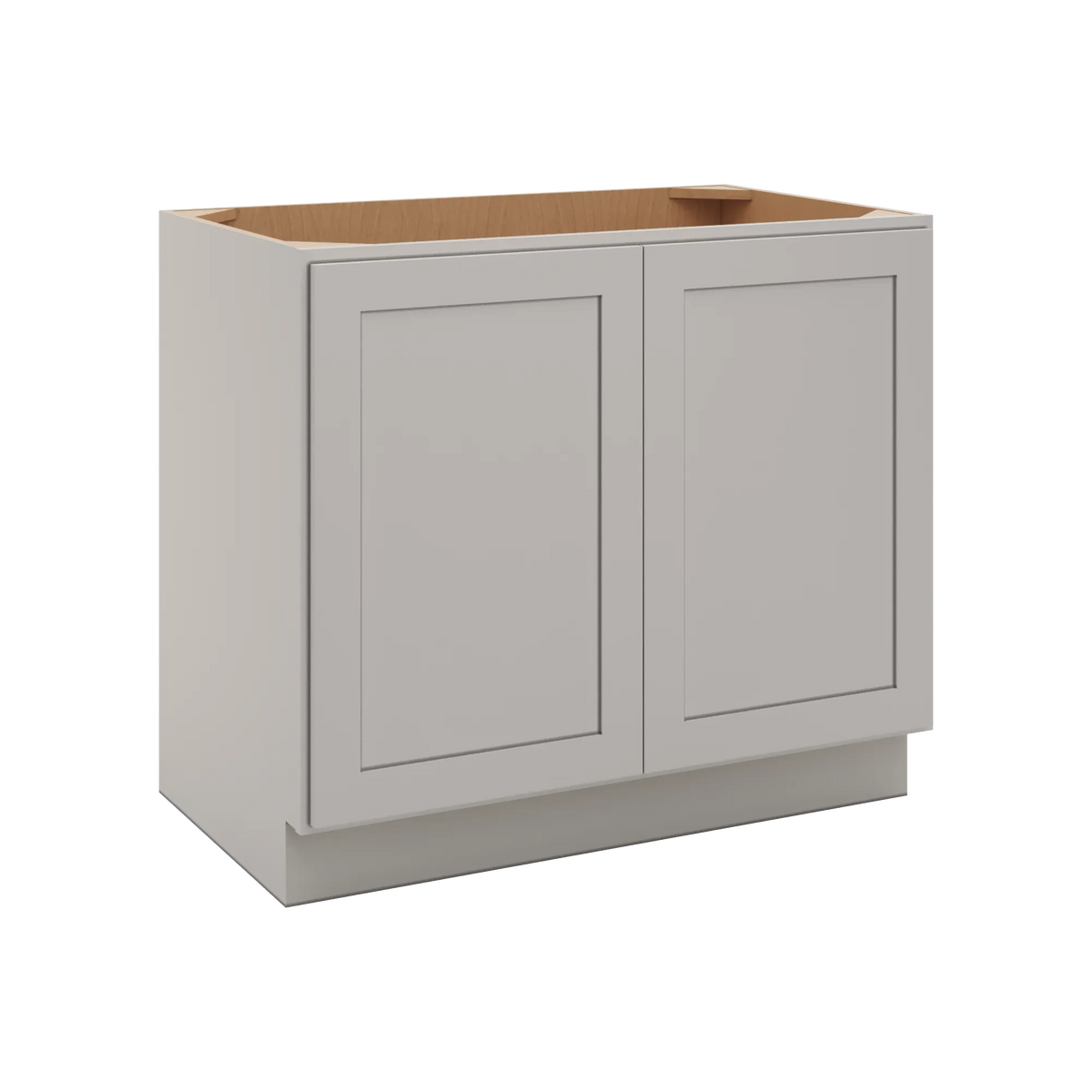 CNC Luxor 5-Piece Misty Grey 39" W Full Height Double Door Base Cabinet
