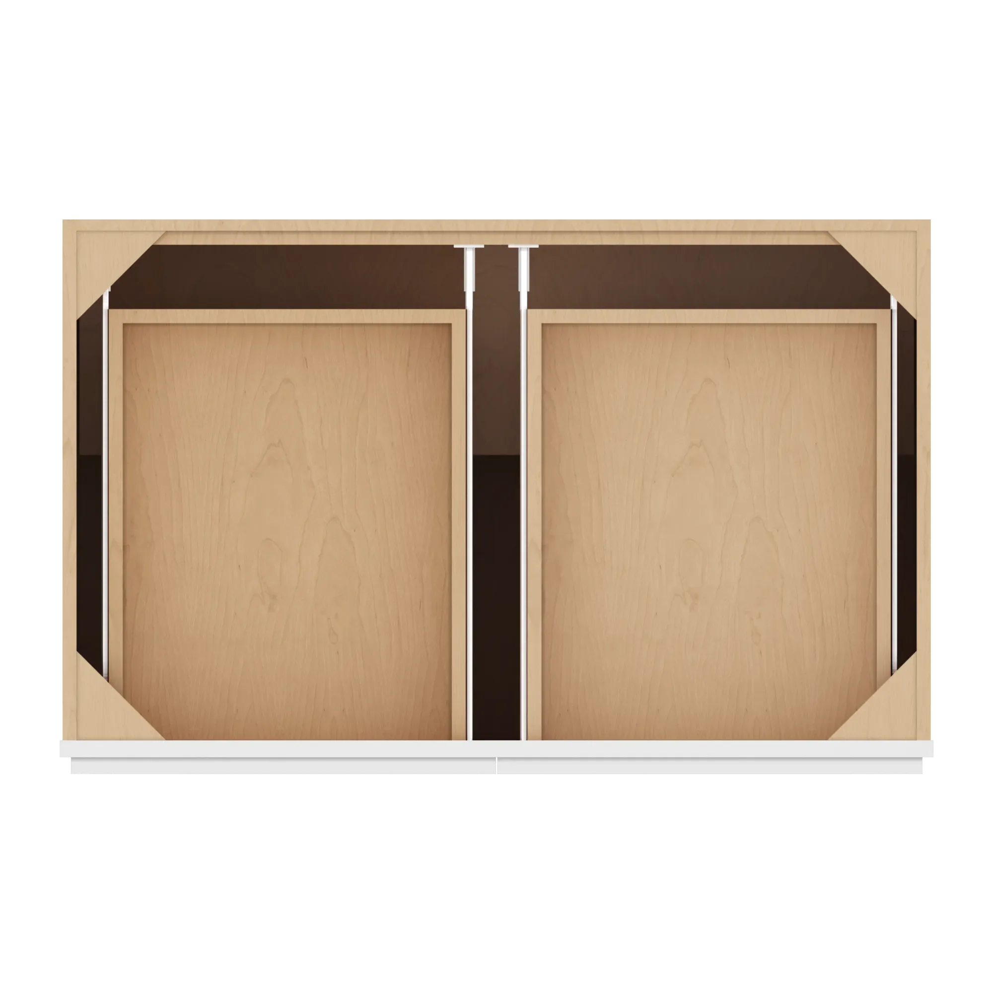cnc luxor 5 piece white 39 w 2 drawer double door base cabinet