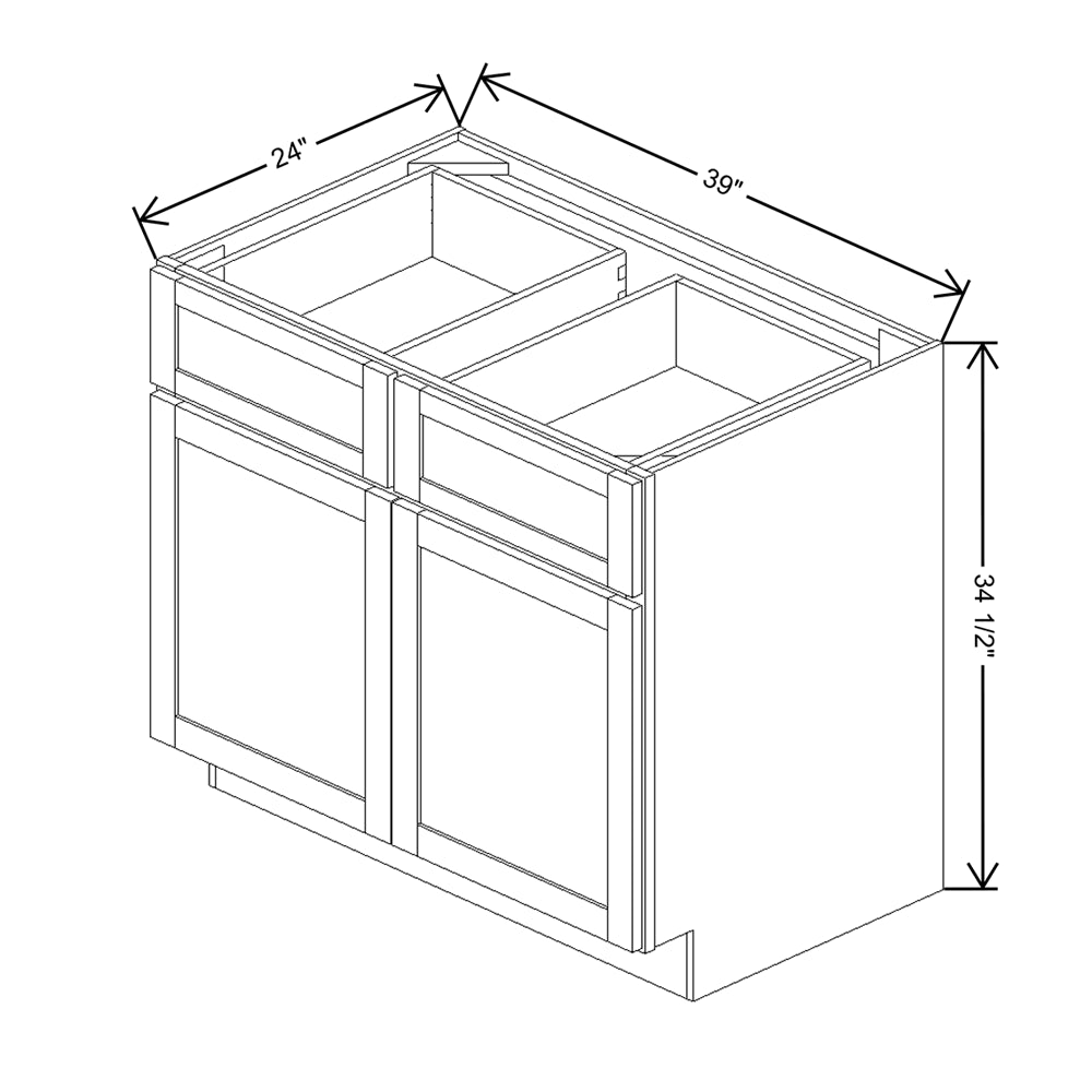 Wolf Classic Dartmouth Bayside Paint 39"W Base Cabinet