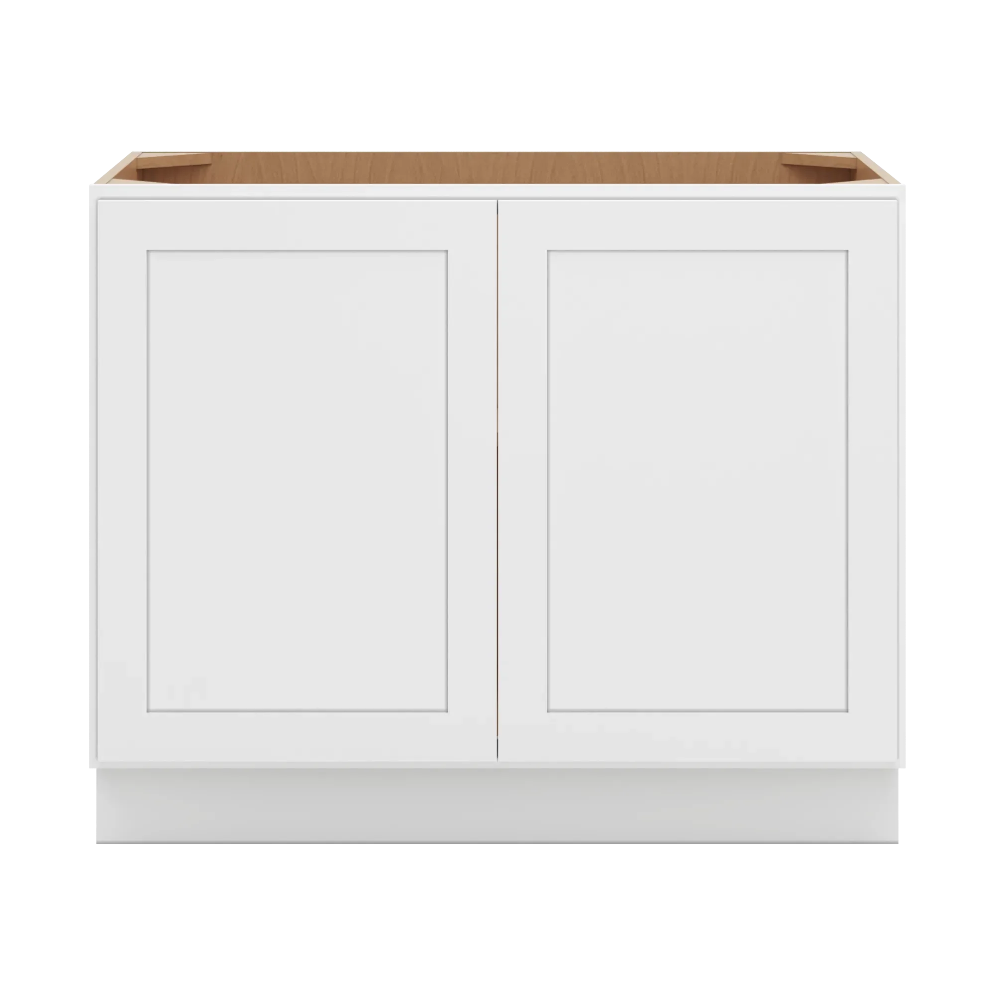 cnc luxor 5 piece white 42 w full height double door base cabinet