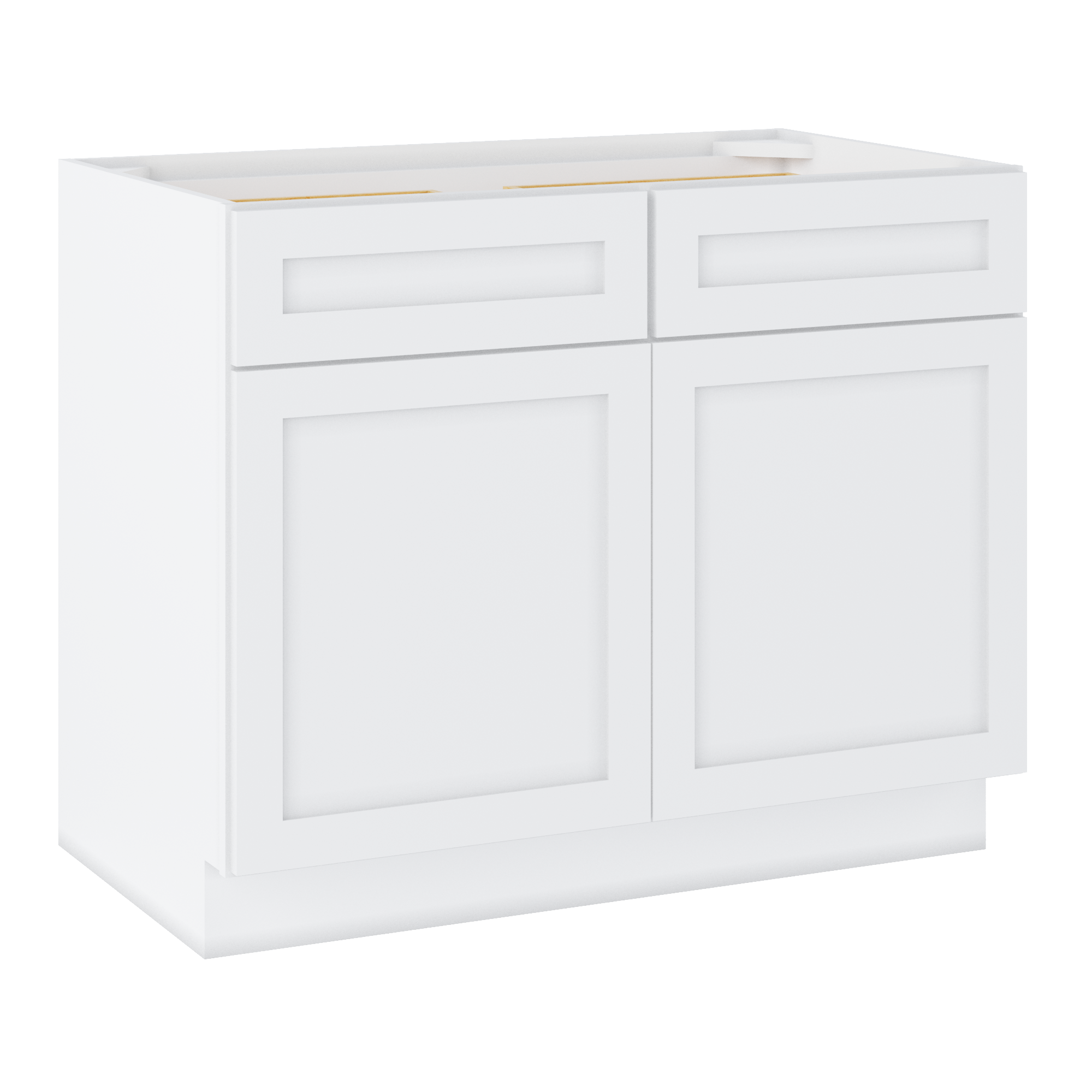 Base Kitchen Cabinet B42 Alpina White LessCare 42 in. width 34.5 in. height 24 in. depth