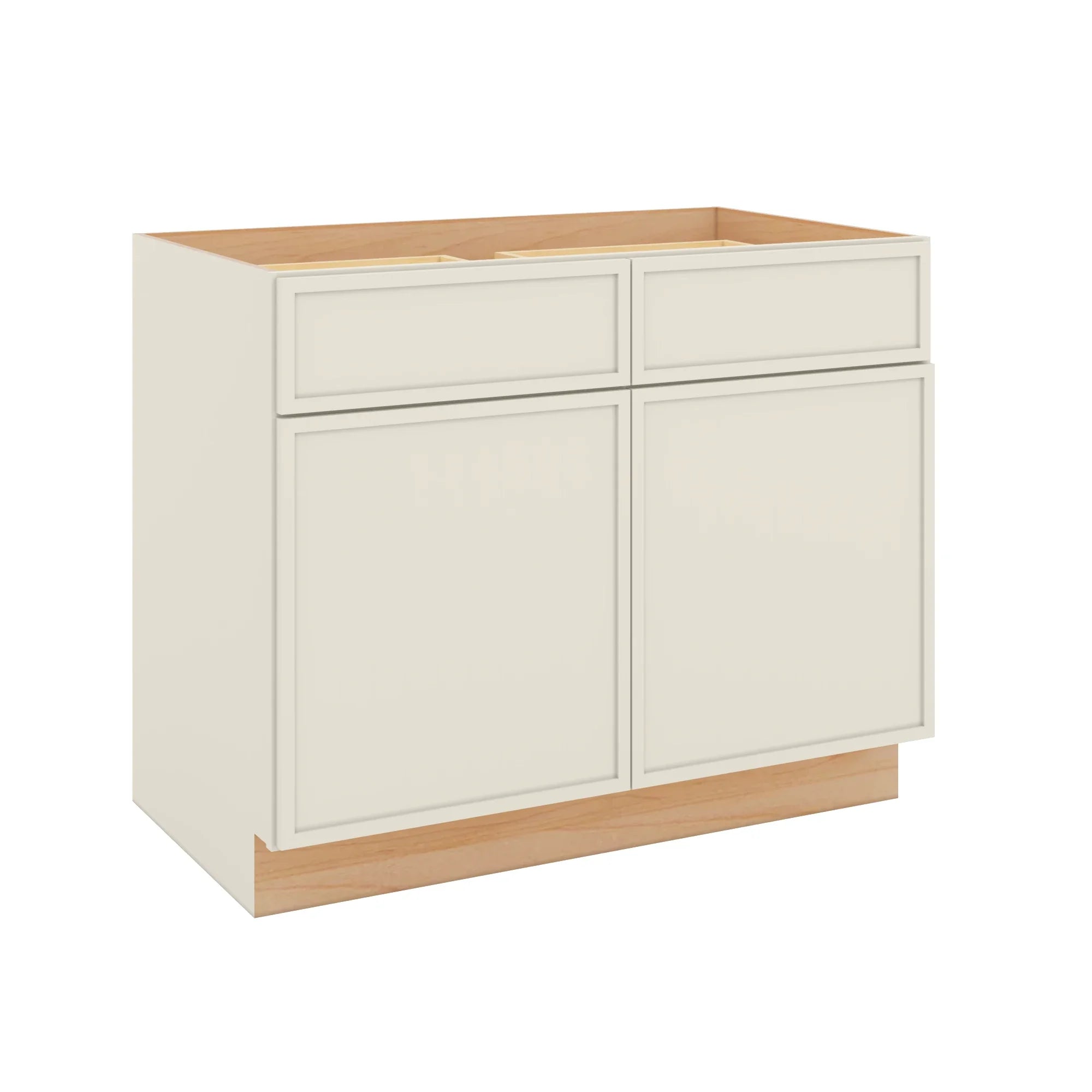 Modernform Cabinet Slim Dove White 42" W X 34 1/2" H X 24" D Double Door Base Cabinet
