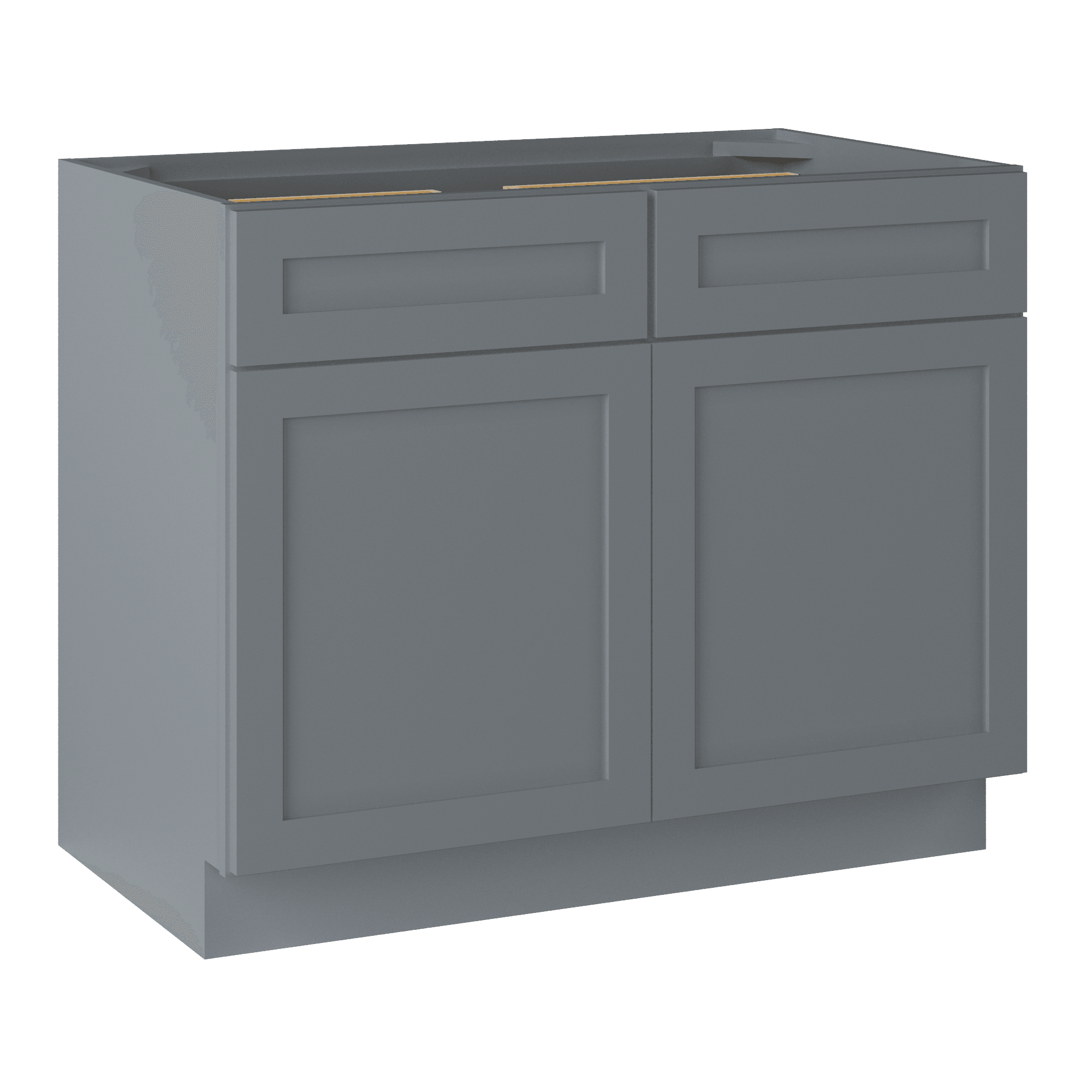 Base Kitchen Cabinet B42 Colonial Gray LessCare 42 in. width 34.5 in. height 24 in. depth