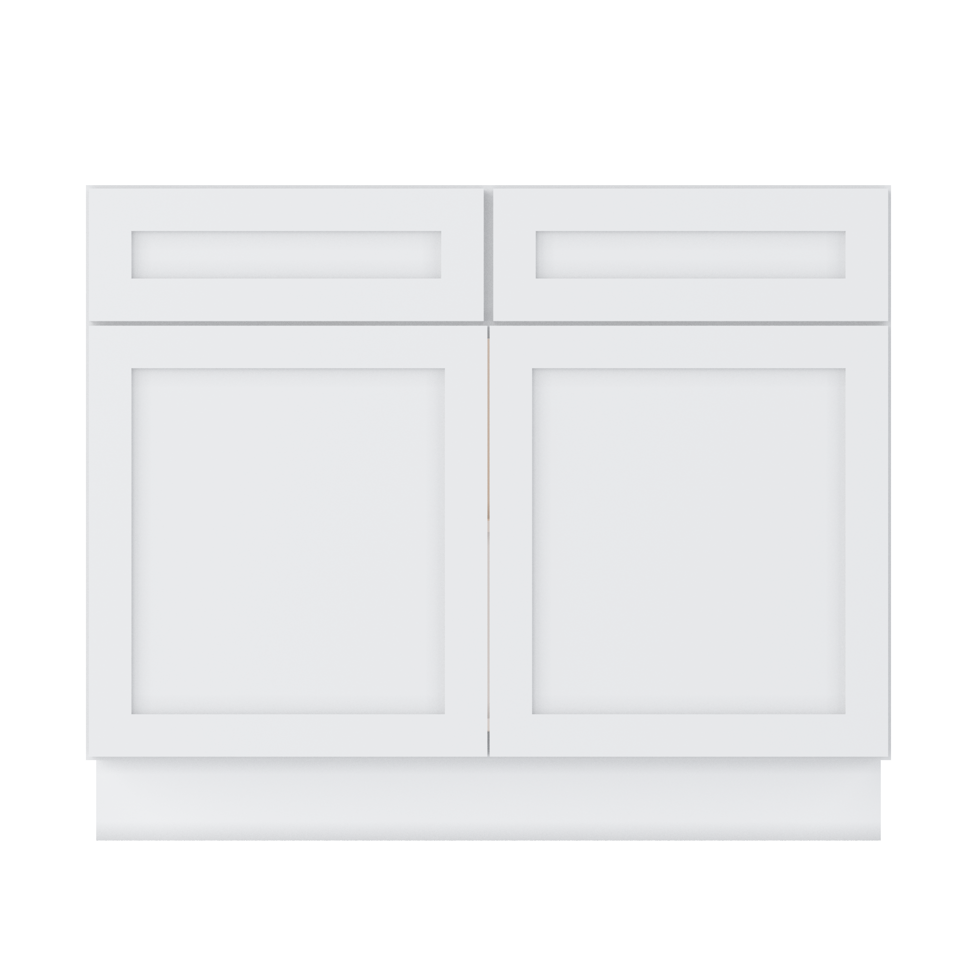 Base Kitchen Cabinet B42 Alpina White LessCare 42 in. width 34.5 in. height 24 in. depth