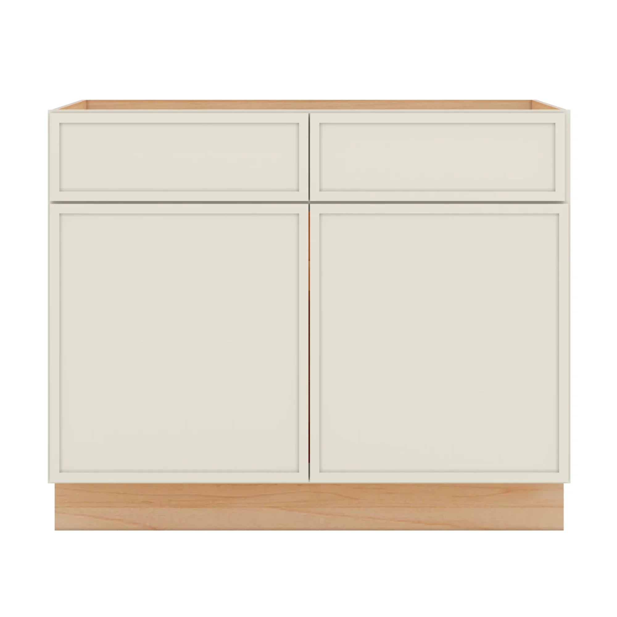 Modernform Cabinet Slim Dove White 42" W X 34 1/2" H X 24" D Double Door Base Cabinet