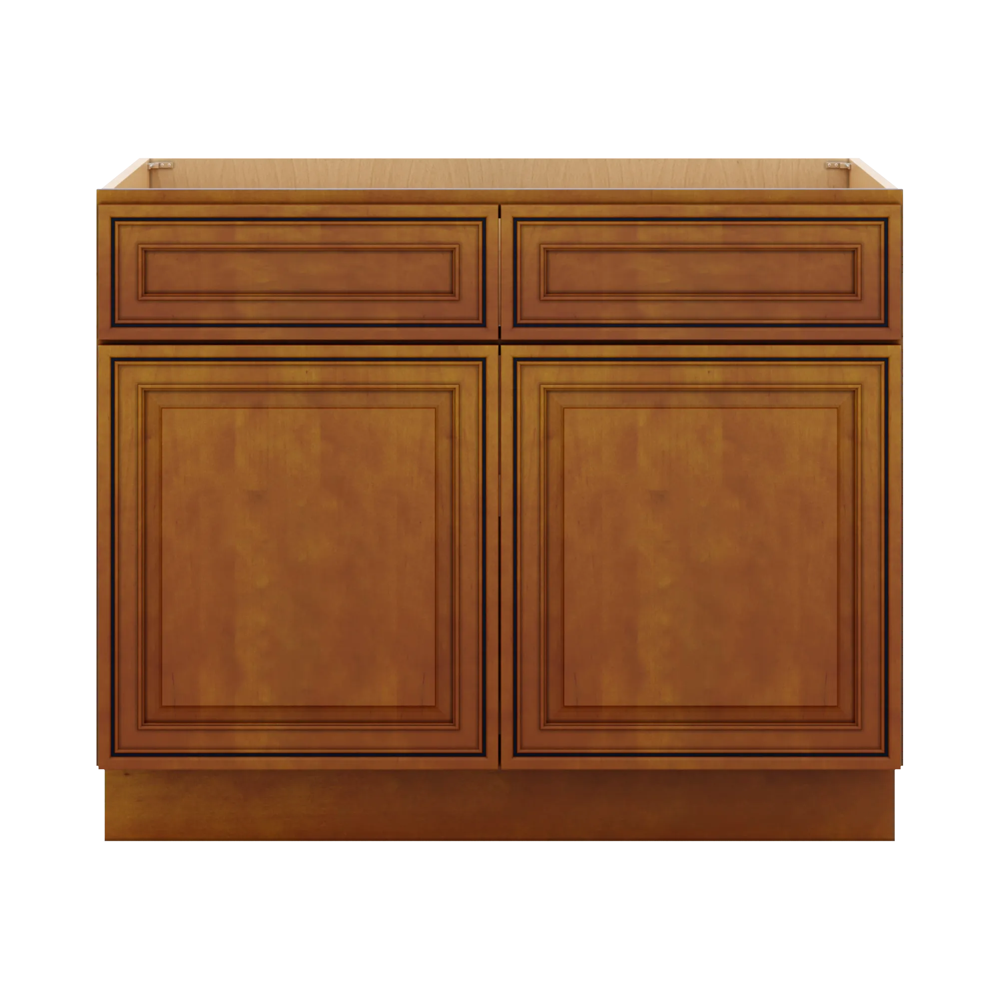 j k mocha glazed k10 double door standard base cab 42 w
