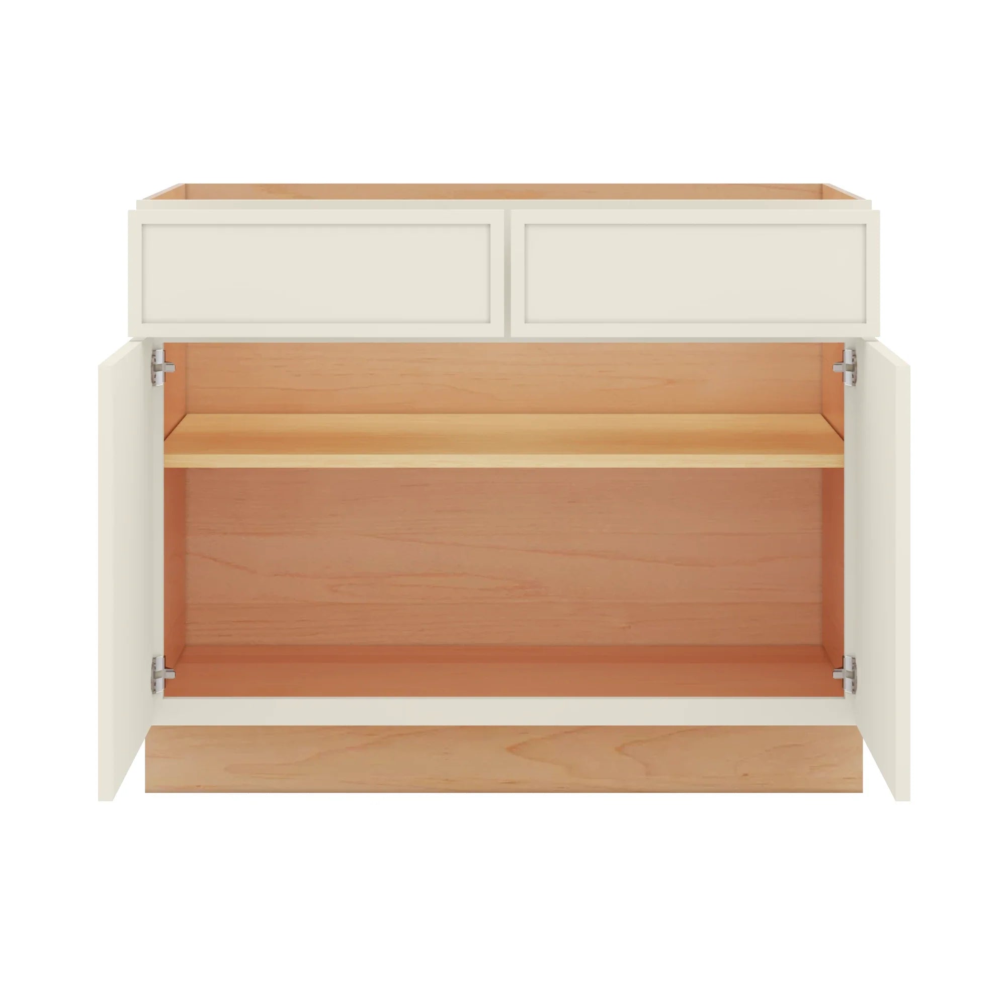 Modernform Cabinet Slim Dove White 42" W X 34 1/2" H X 24" D Double Door Base Cabinet