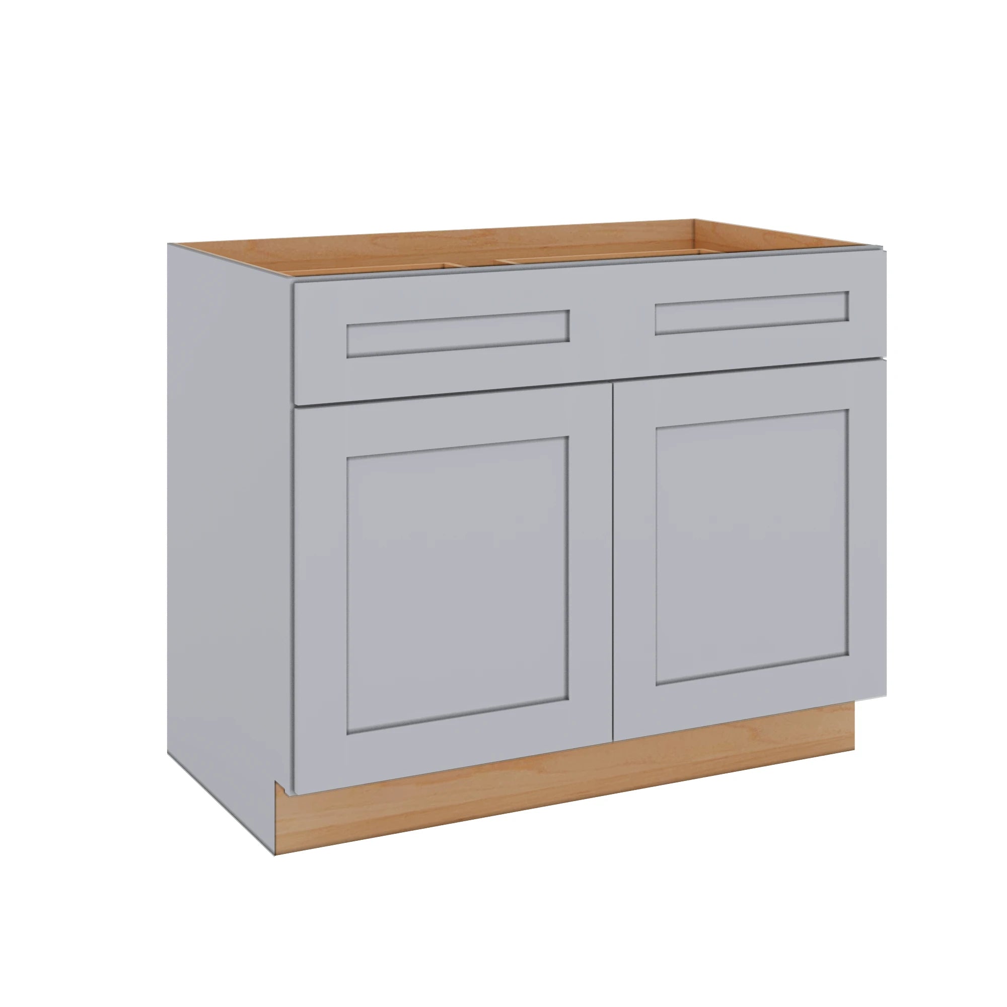 Modernform Cabinet Grey Shaker 42" W X 34 1/2" H X 24" D Double Door Base Cabinet
