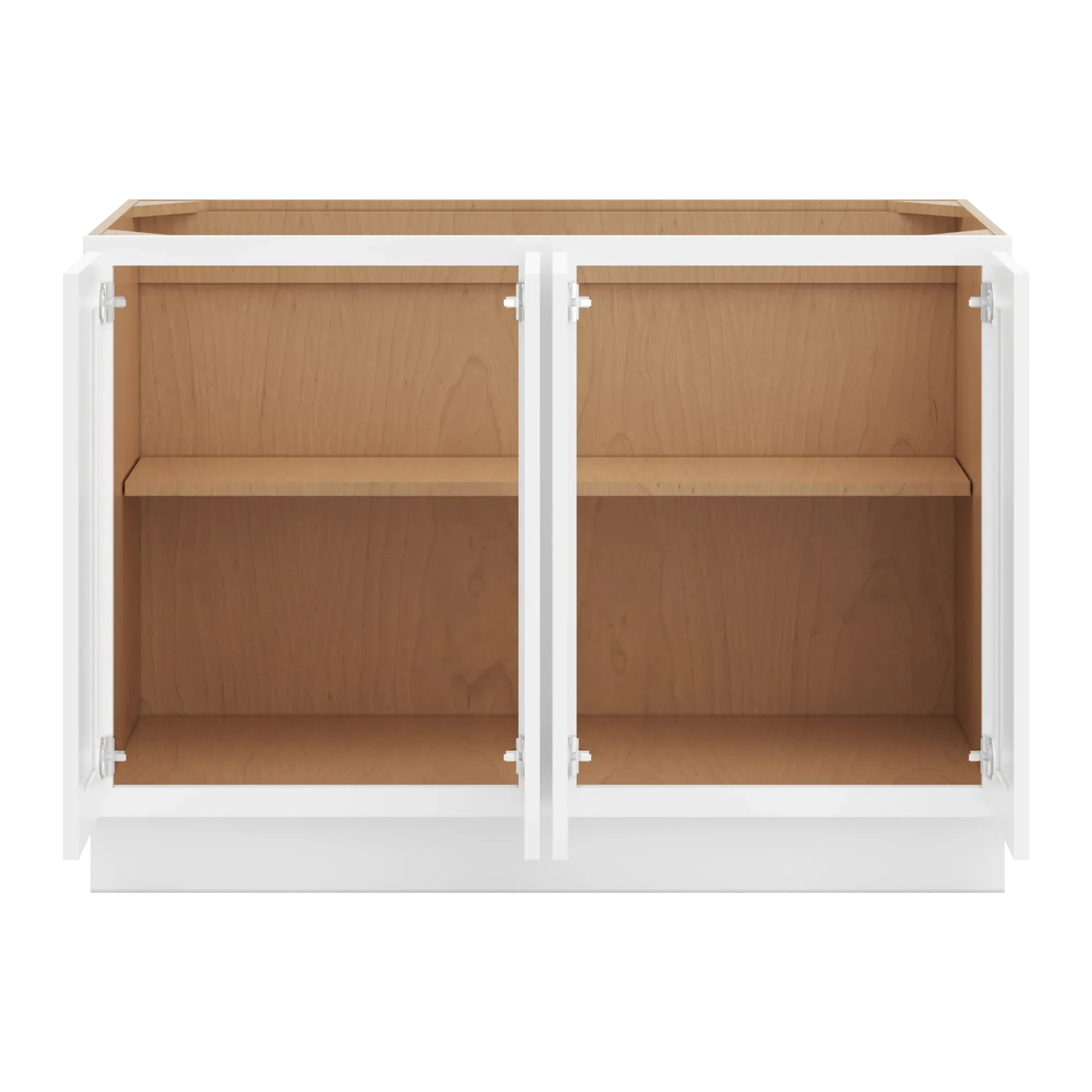 cnc luxor 5 piece white 48 w full height four door base cabinet