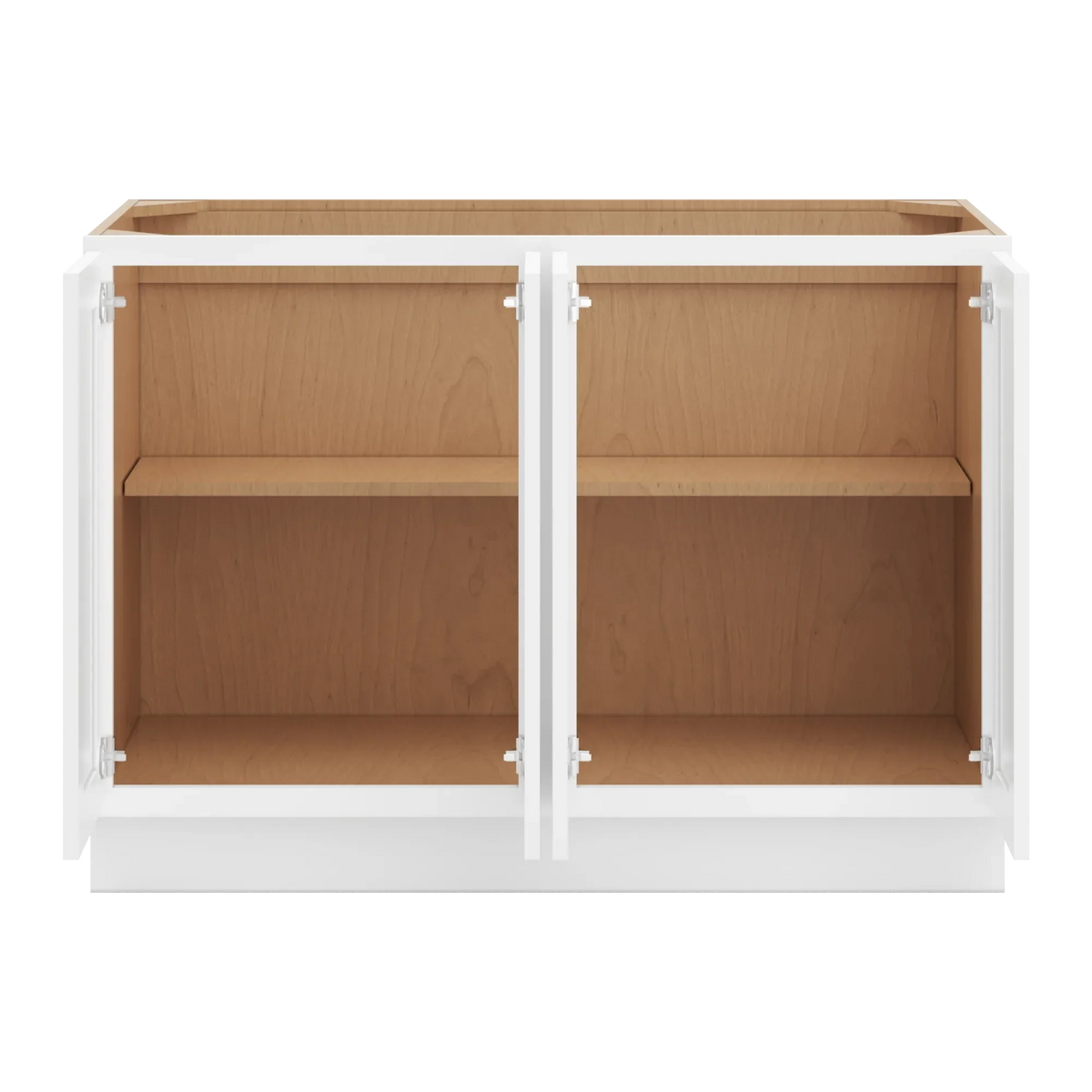 cnc luxor white 48 w full height four door base cabinet