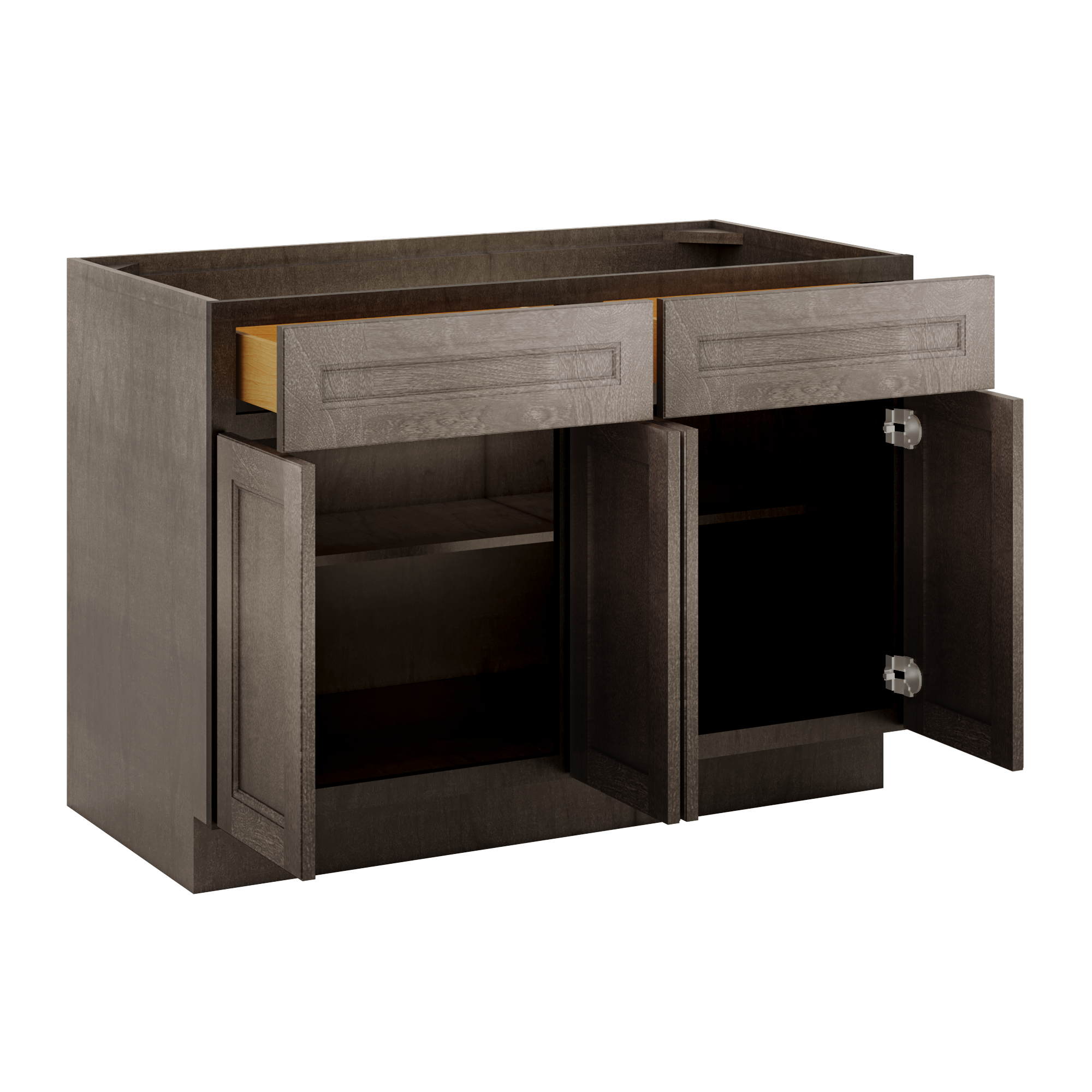 Base Kitchen Cabinet B48 Milan Slate 48 in. width 34.5 in. height 24 in. depth