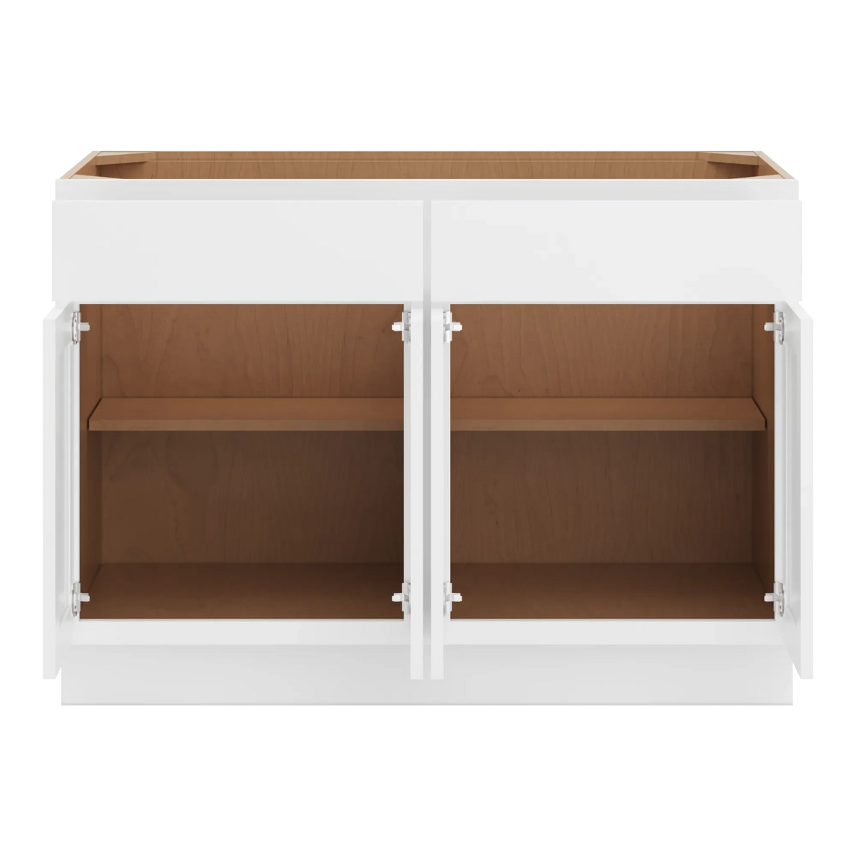 cnc luxor white 48 w 2 drawer four door base cabinet