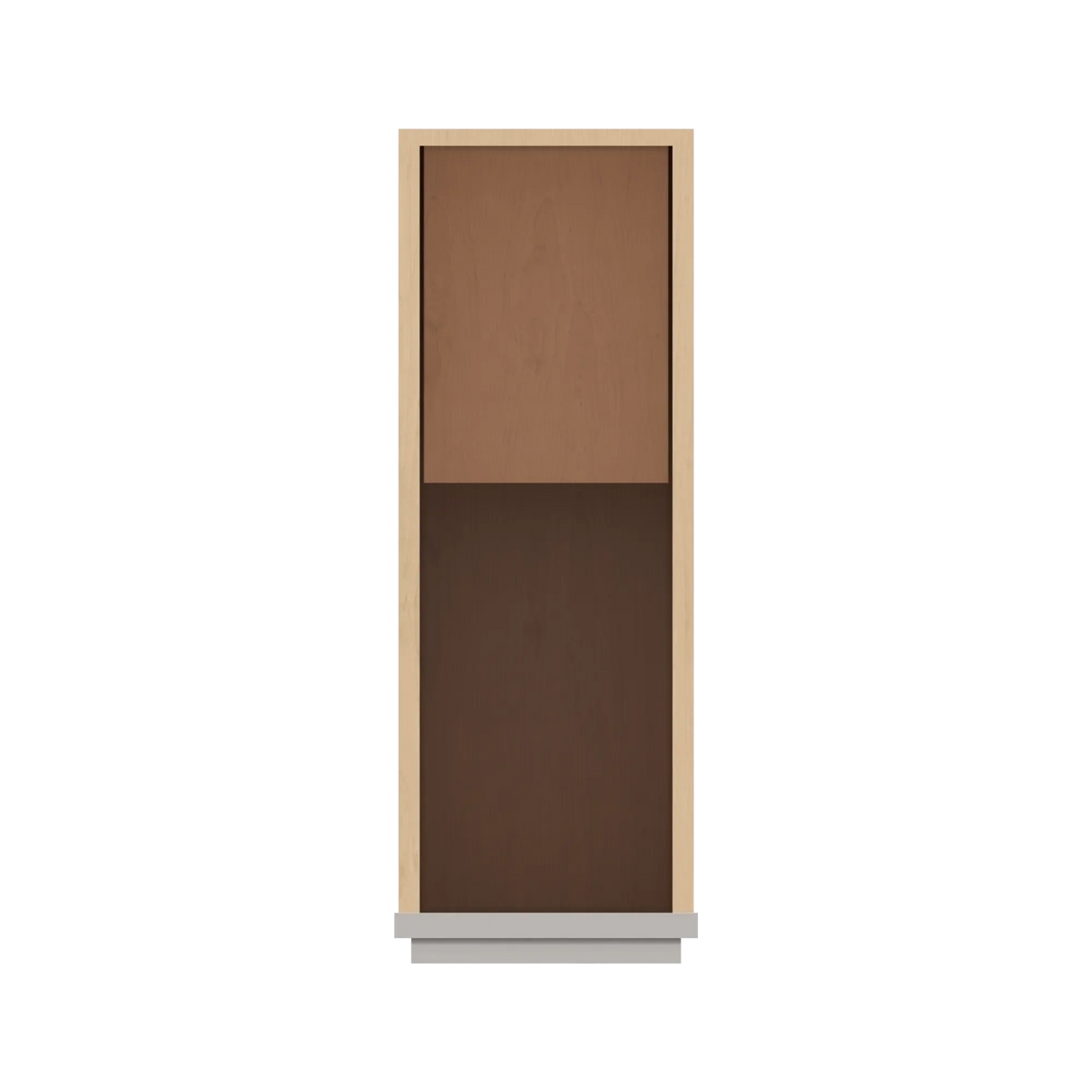 cnc luxor misty grey 09 w full height single door base cabinet