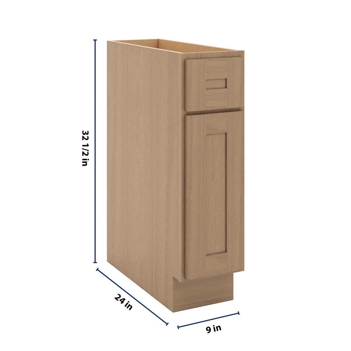 CNC Luxor 5-Piece Harvest 09" W X 32 1/2" H Single Door Base Cabinet