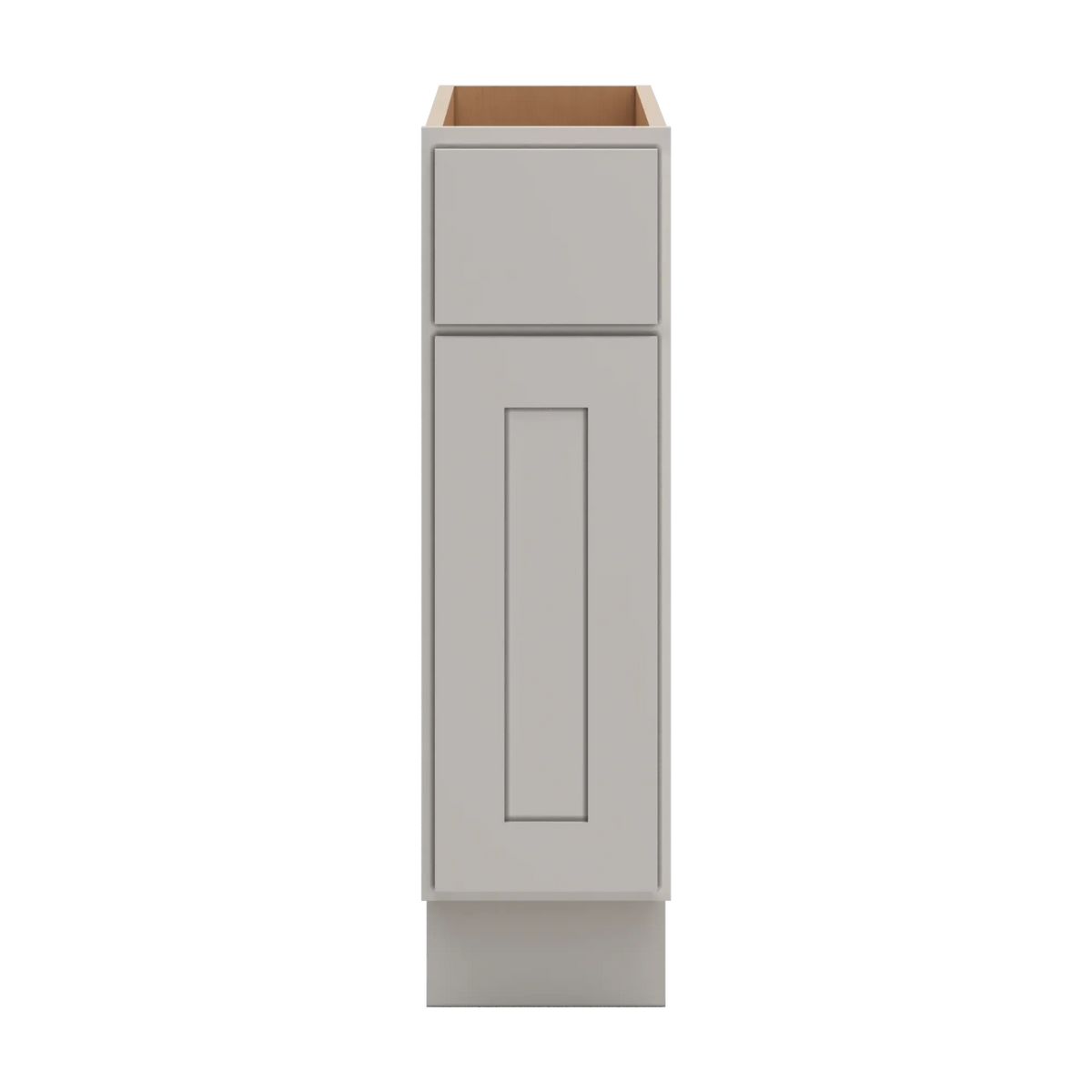 cnc luxor misty grey 09 w x 32 1 2 h single door base cabinet