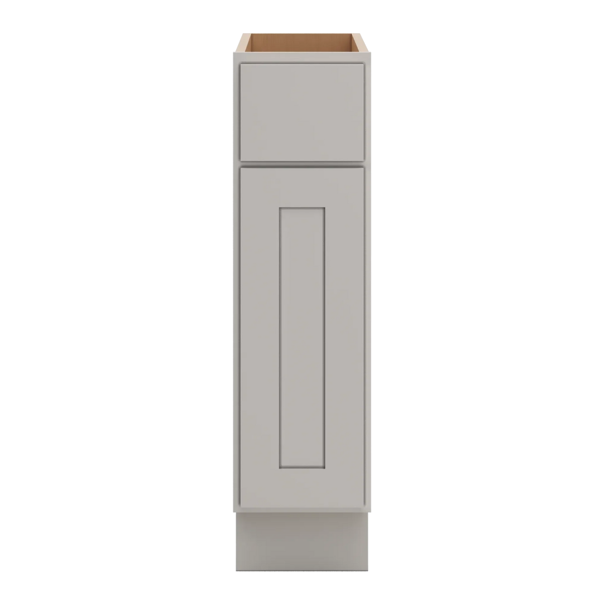 cnc luxor misty grey 09 w single door base cabinet