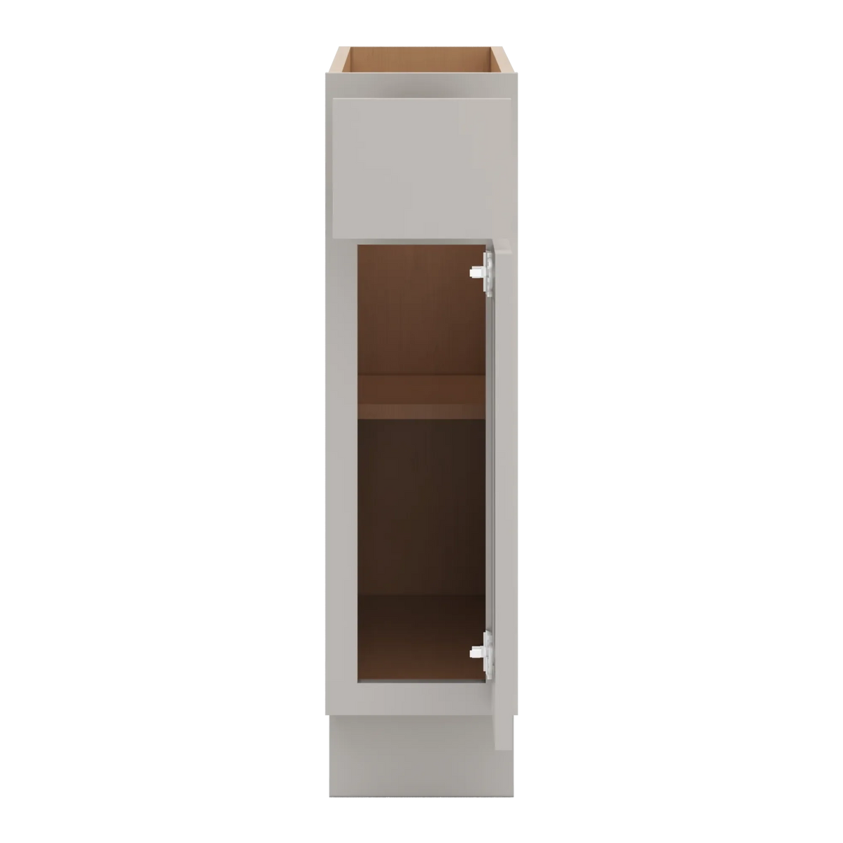 cnc luxor misty grey 09 w single door base cabinet