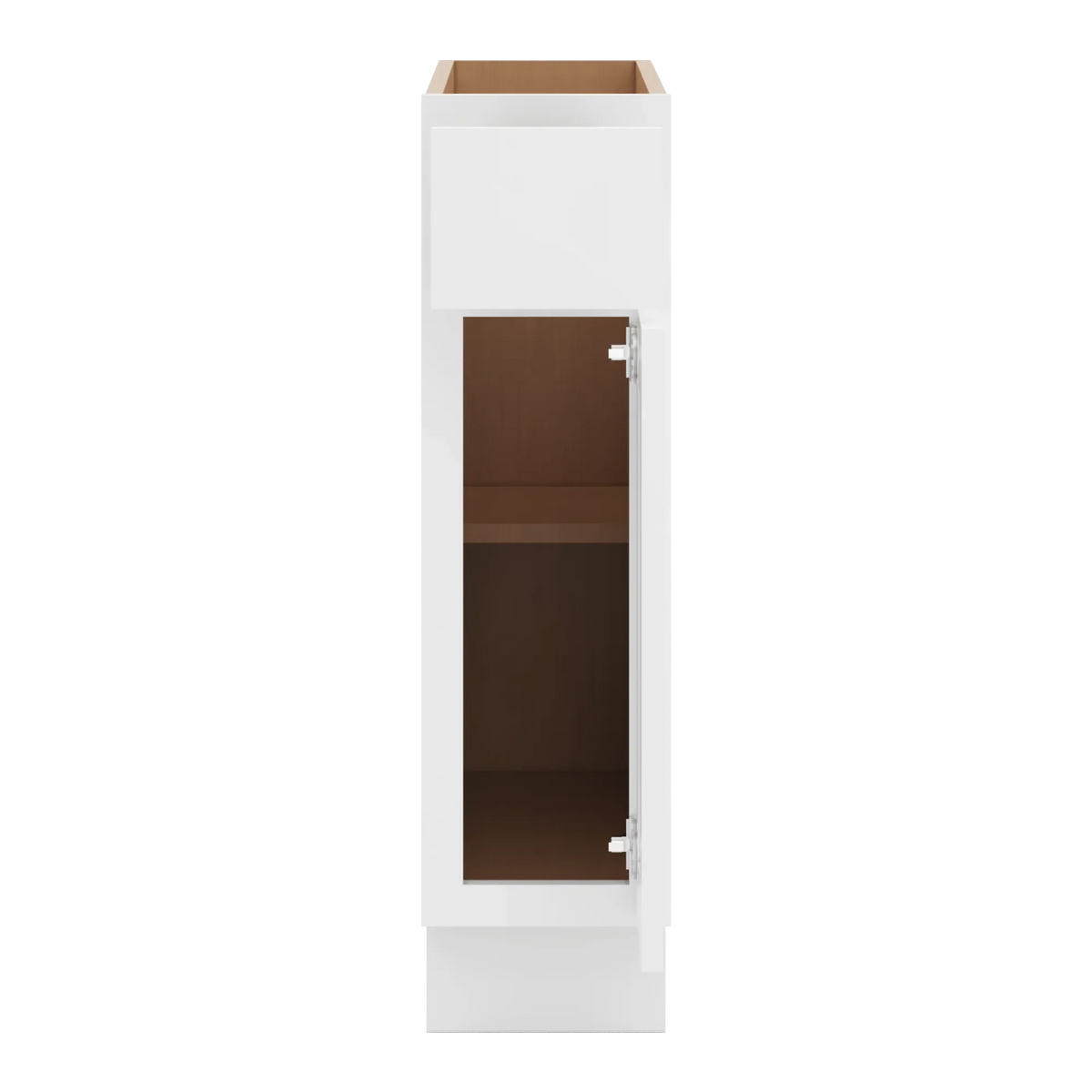 cnc luxor white 09 w single door base cabinet