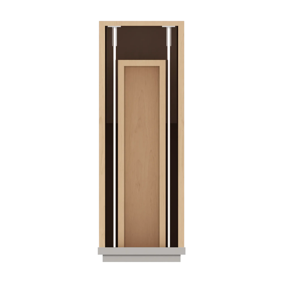 cnc luxor misty grey 09 w single door base cabinet