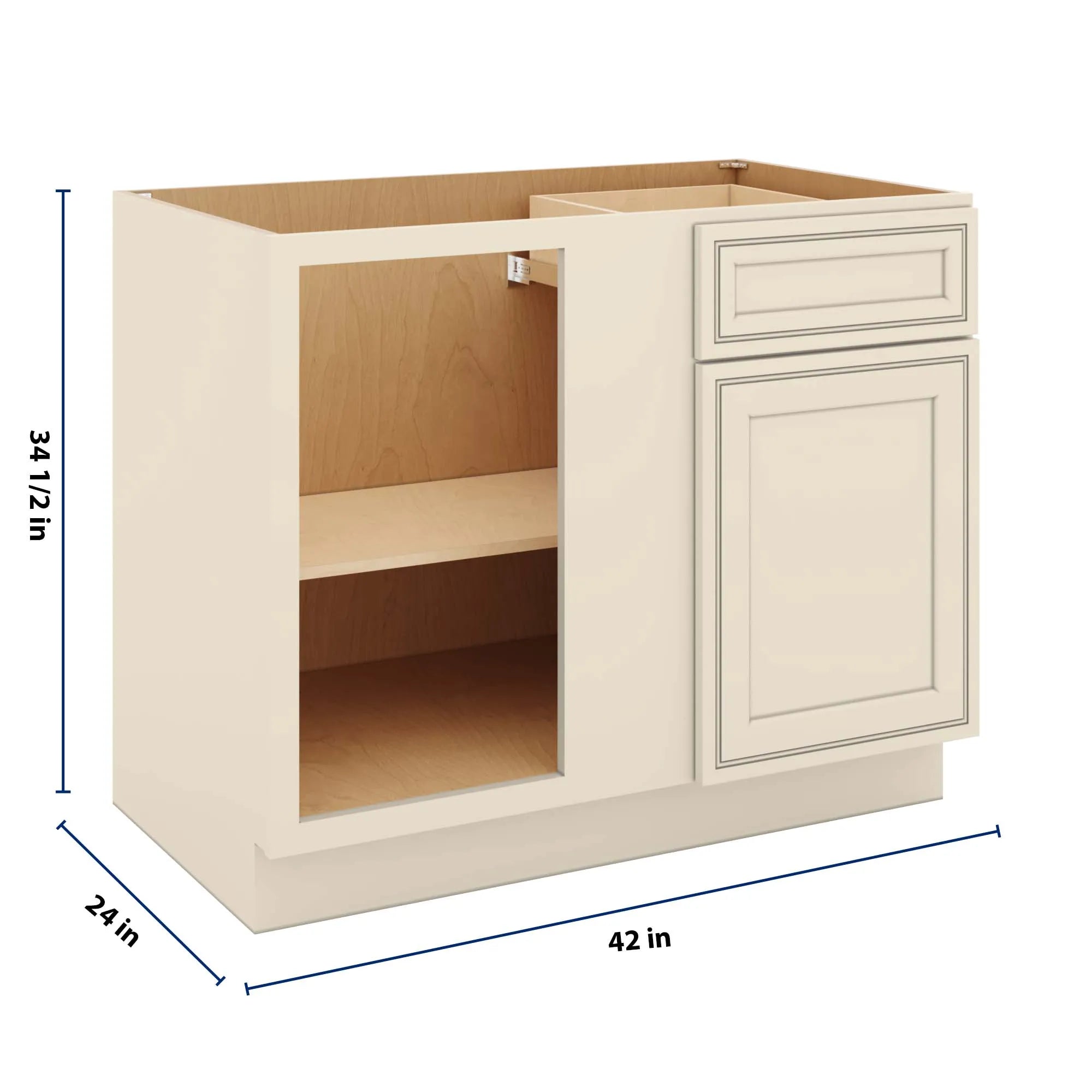 J&K Pearl Glazed H9 Base Blind Corner - 42" W