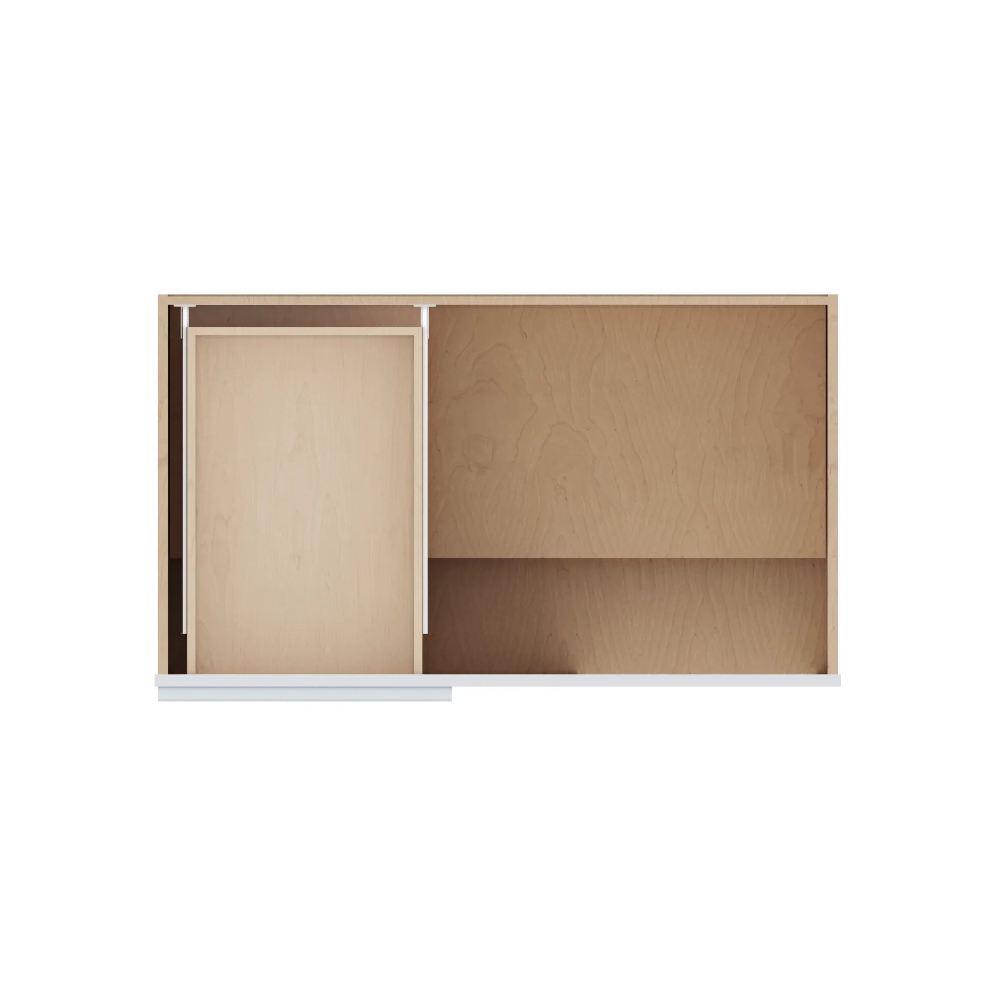 J&K White Shaker S8 Base Blind Corner   42" W