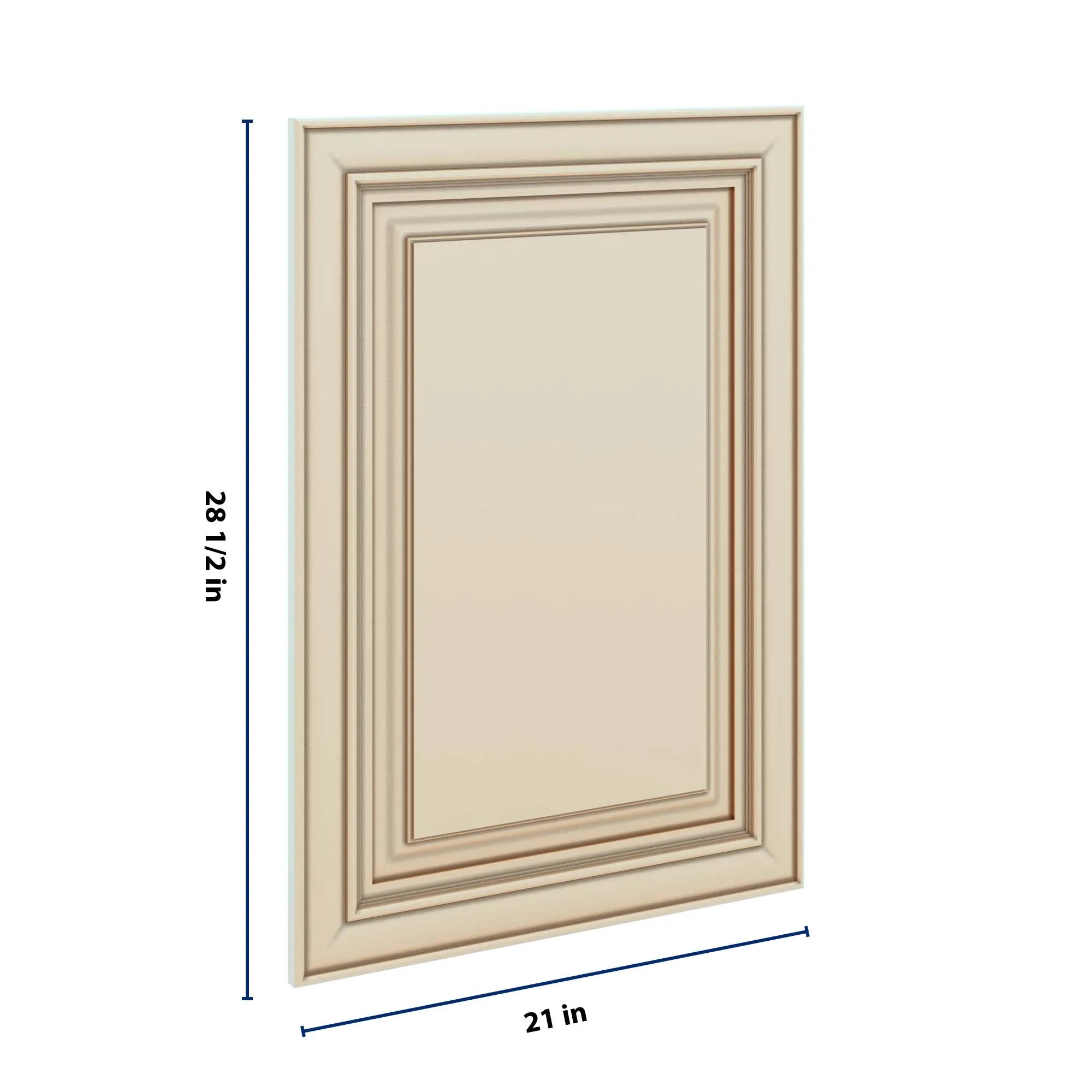 J&K Creme Glazed A7 Dummy Door Panel 21" W